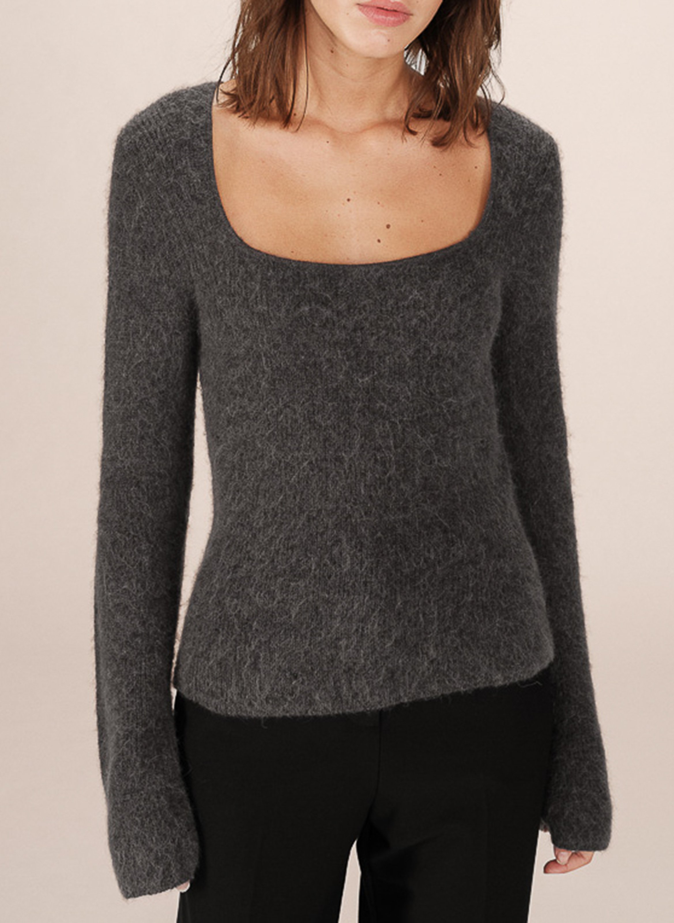 High-neck sweater GRACE ET MILA Grey