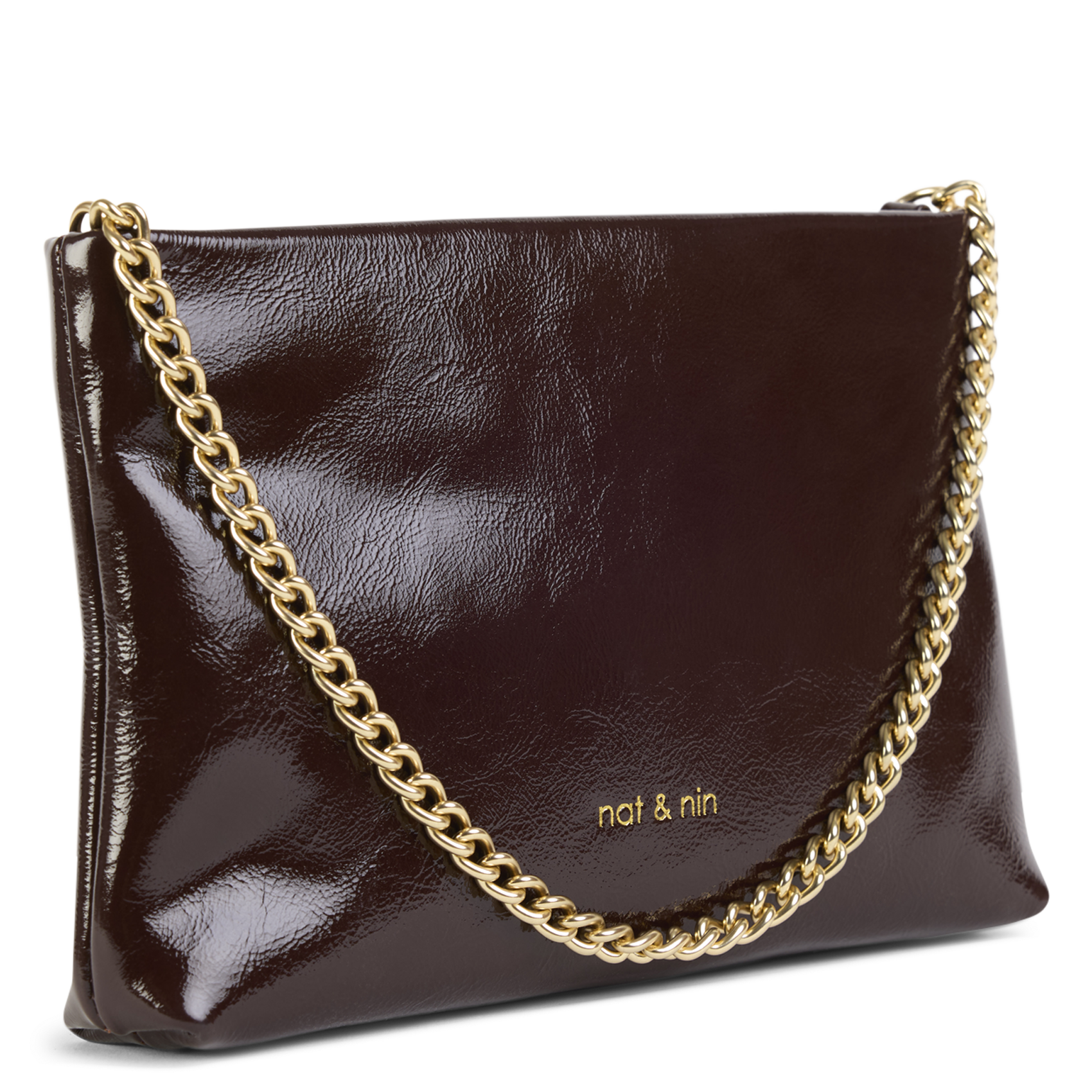 Leather bag NAT & NIN Brown