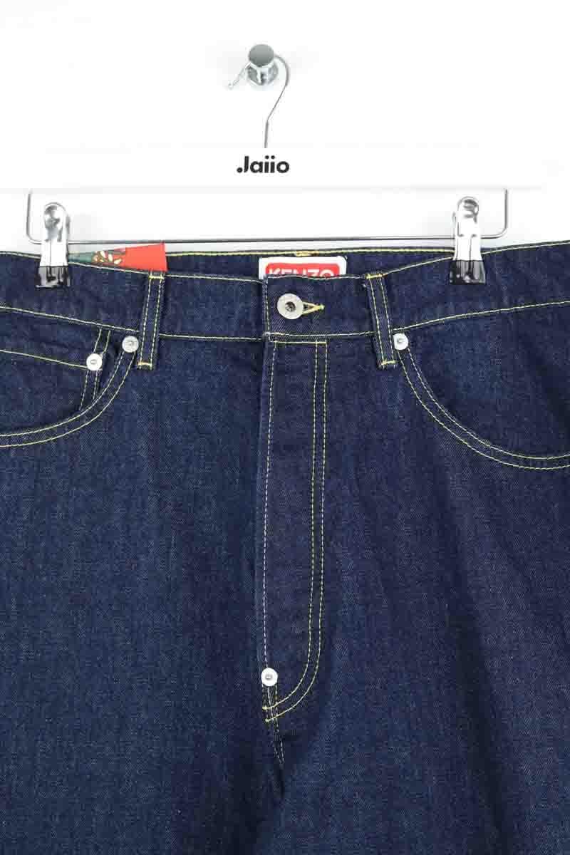 Straight blue cotton jeans KENZO - SECONDE MAIN Blue
