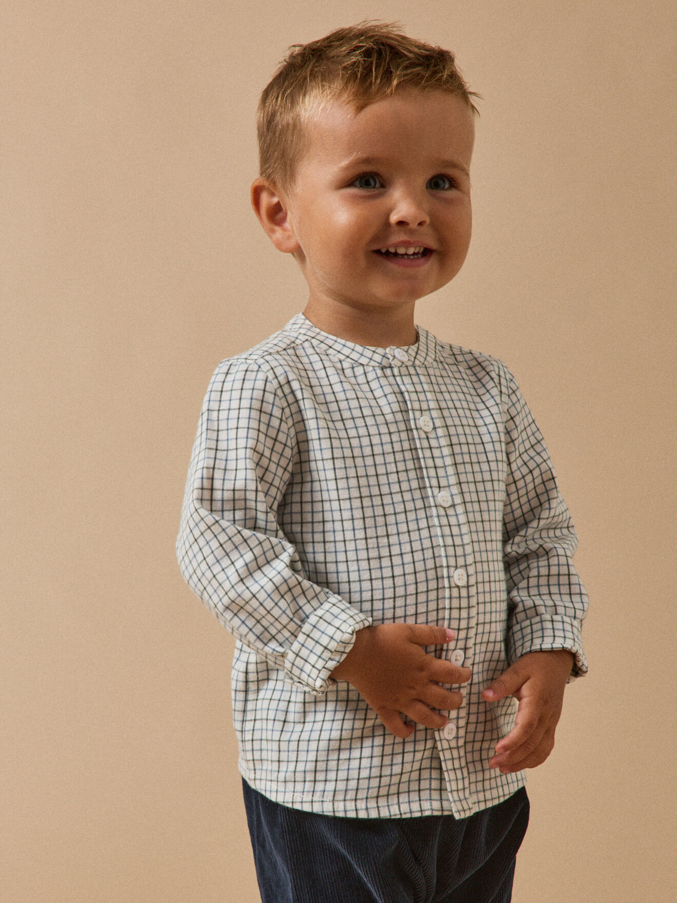 Checked chemisette CYRILLUS Blue