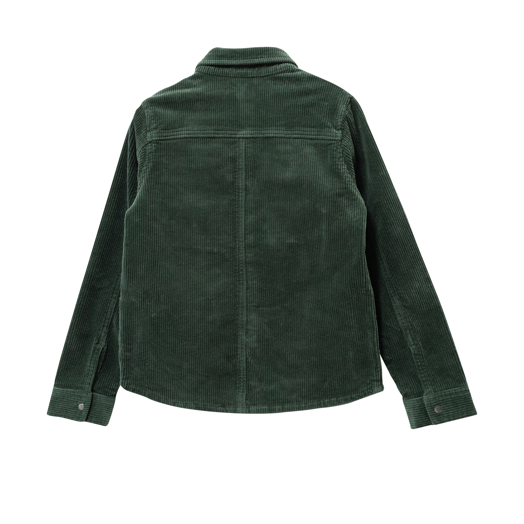 Cotton-blend overshirt with classic collar IKKS JUNIOR Green