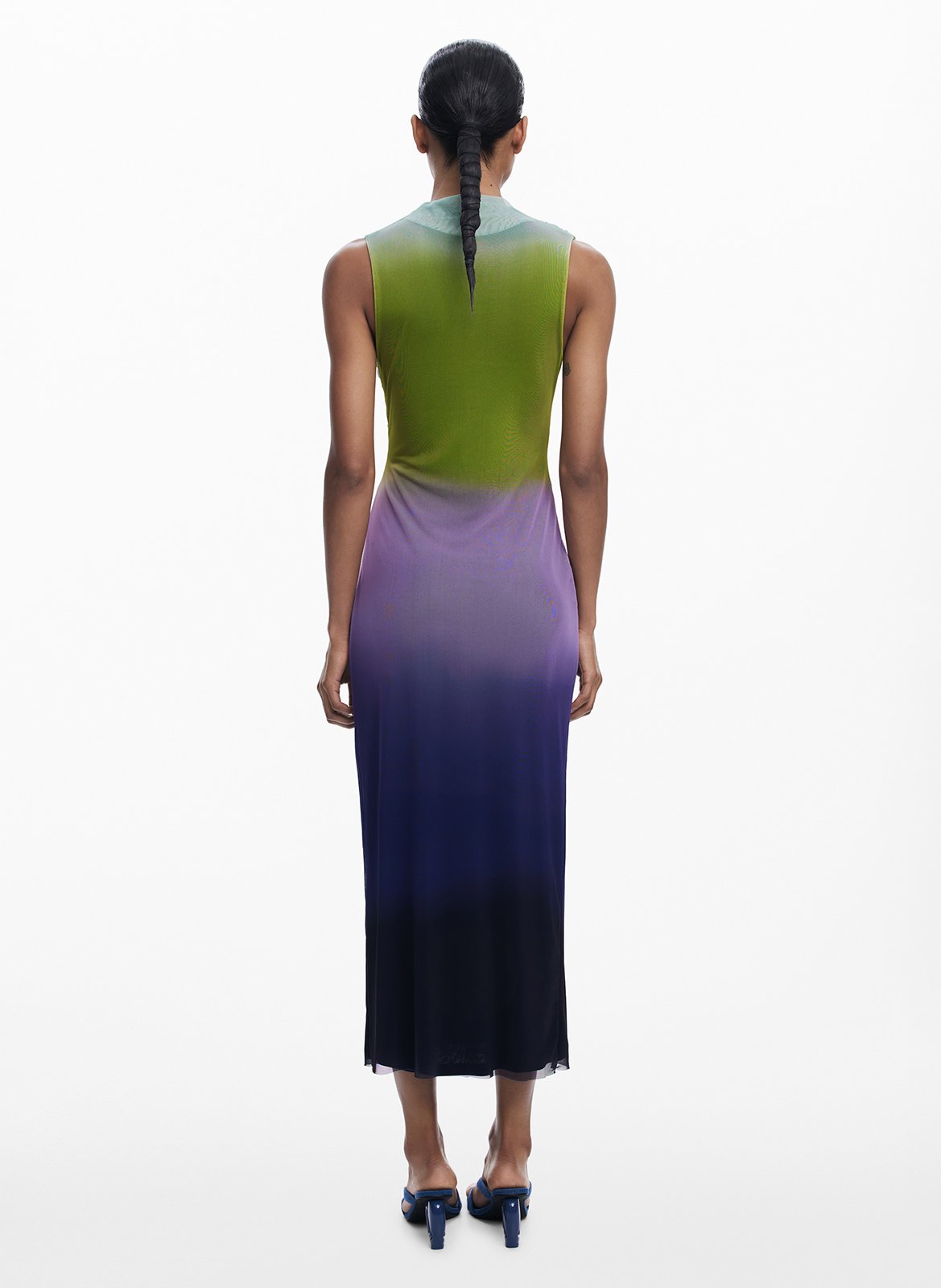 Abito lungo con scollo tondo DESIGUAL Rosso