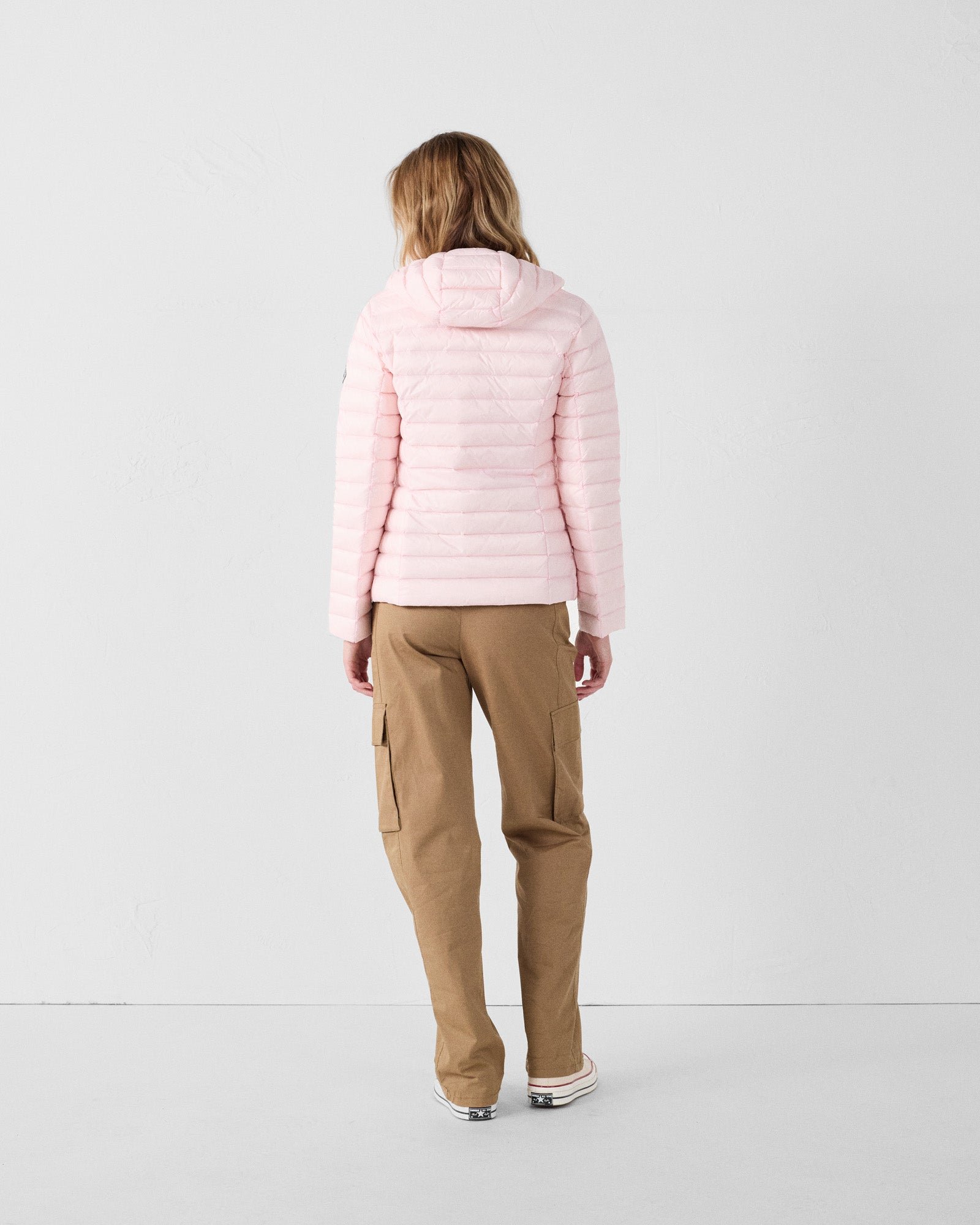 Doudoune légère à capuche rose pétale cloe JOTT Rose