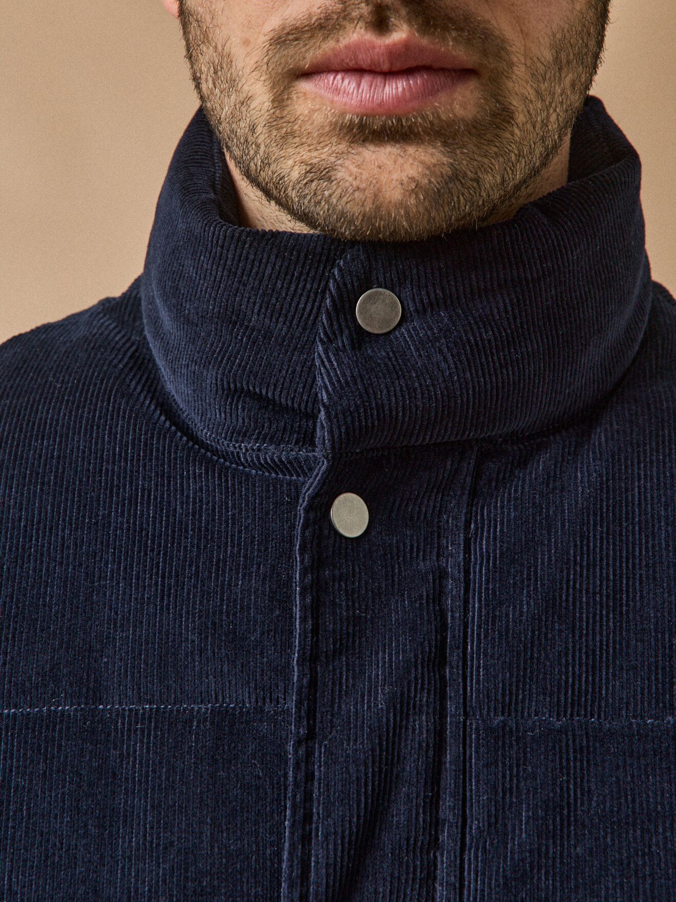 Quilted velvet sleeveless vest CYRILLUS Blue