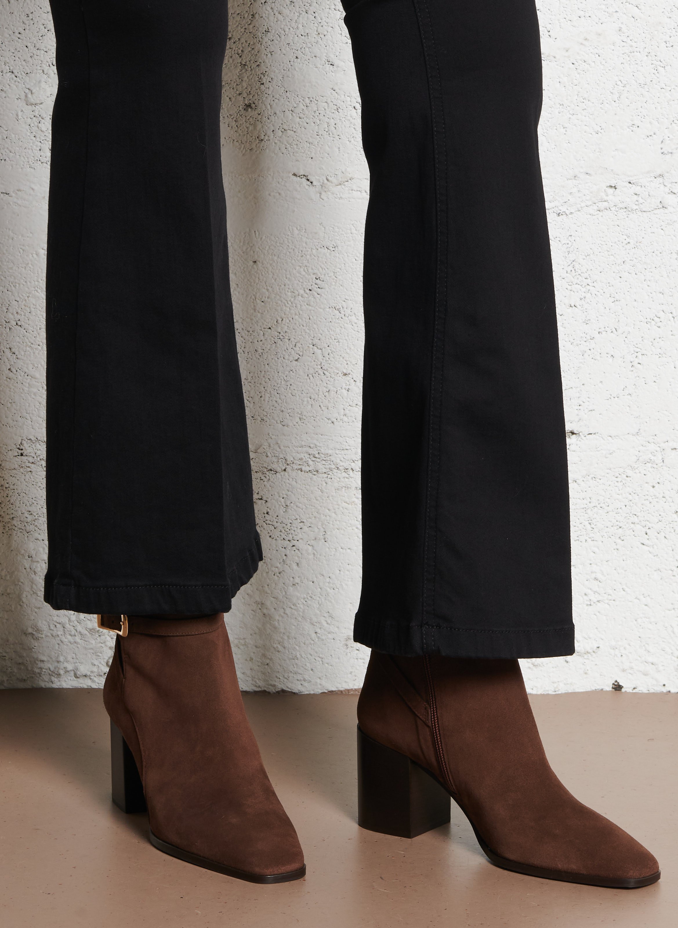 Bianca leather ankle boots RIVECOUR Brown