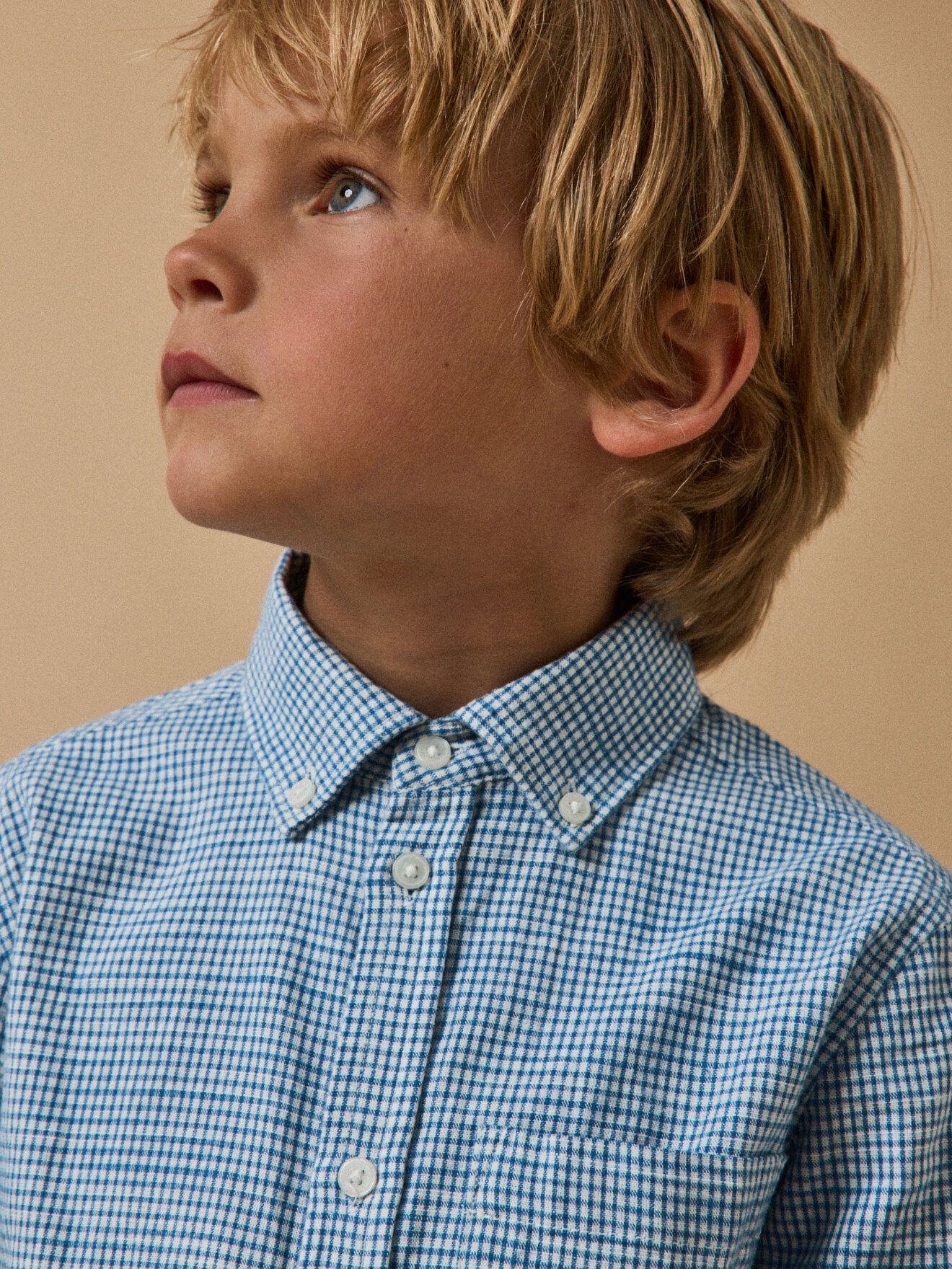 Gingham shirt CYRILLUS Blue