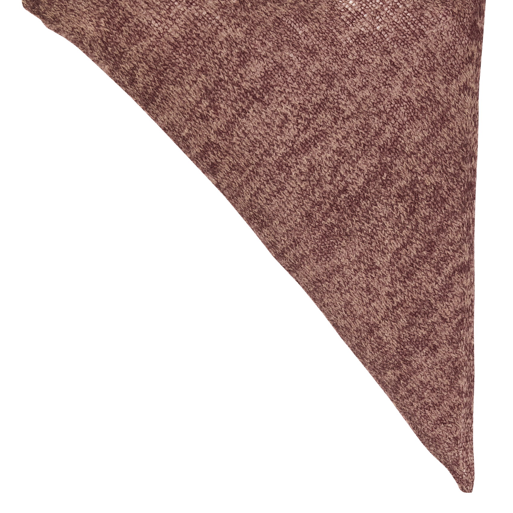 Echarpe en laine mélangée MAISON ANJE Prune