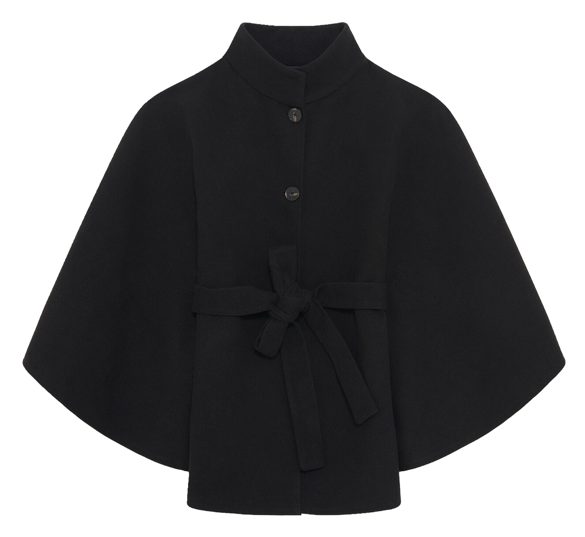 Ruime coltrui poncho CAROLL Zwart