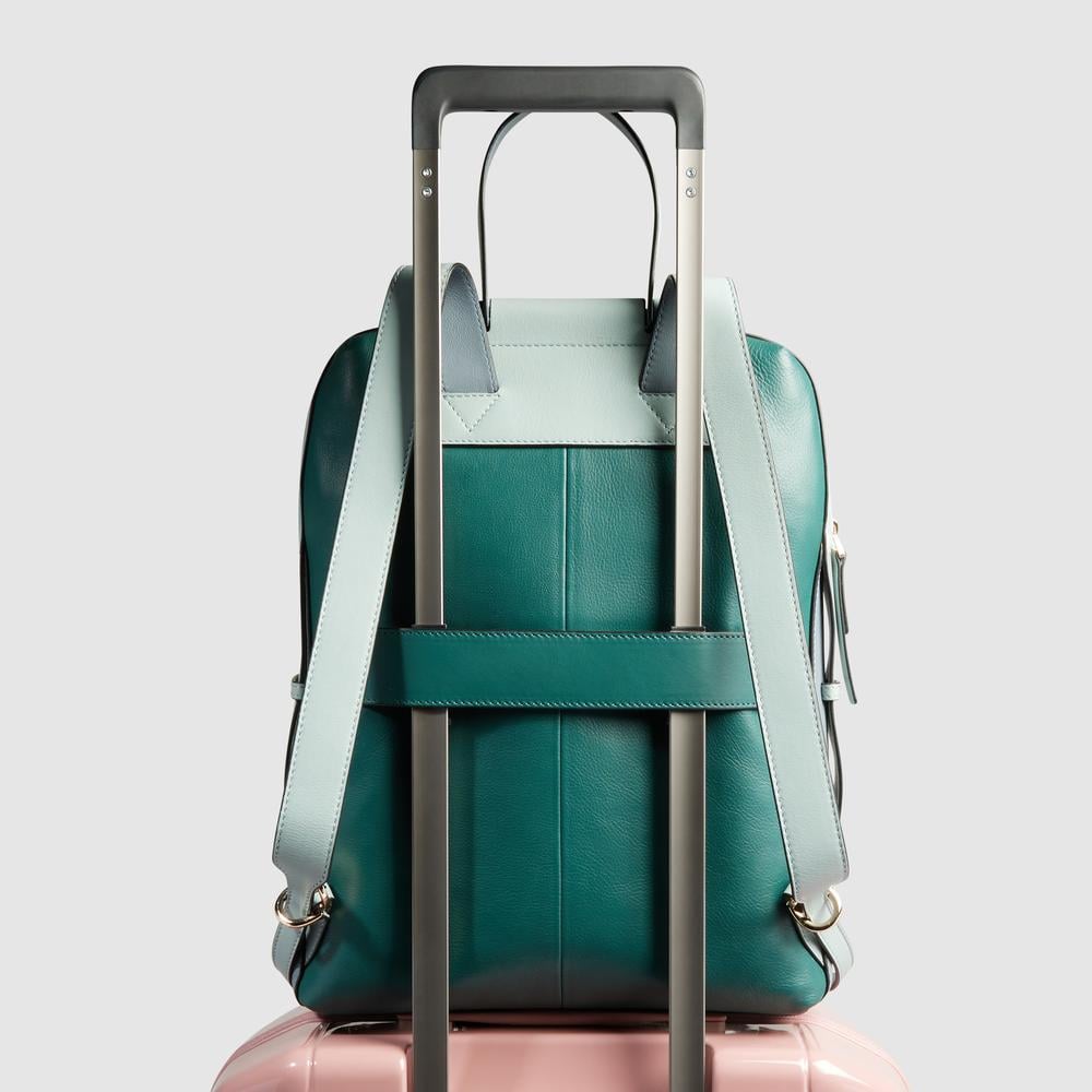 Expandable Laptop Backpack 15.6" PIQUADRO Blue