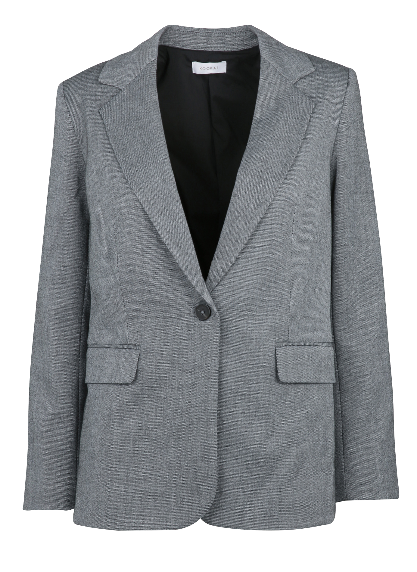 Veste de blazer ajustée chinée KOOKAI Gris