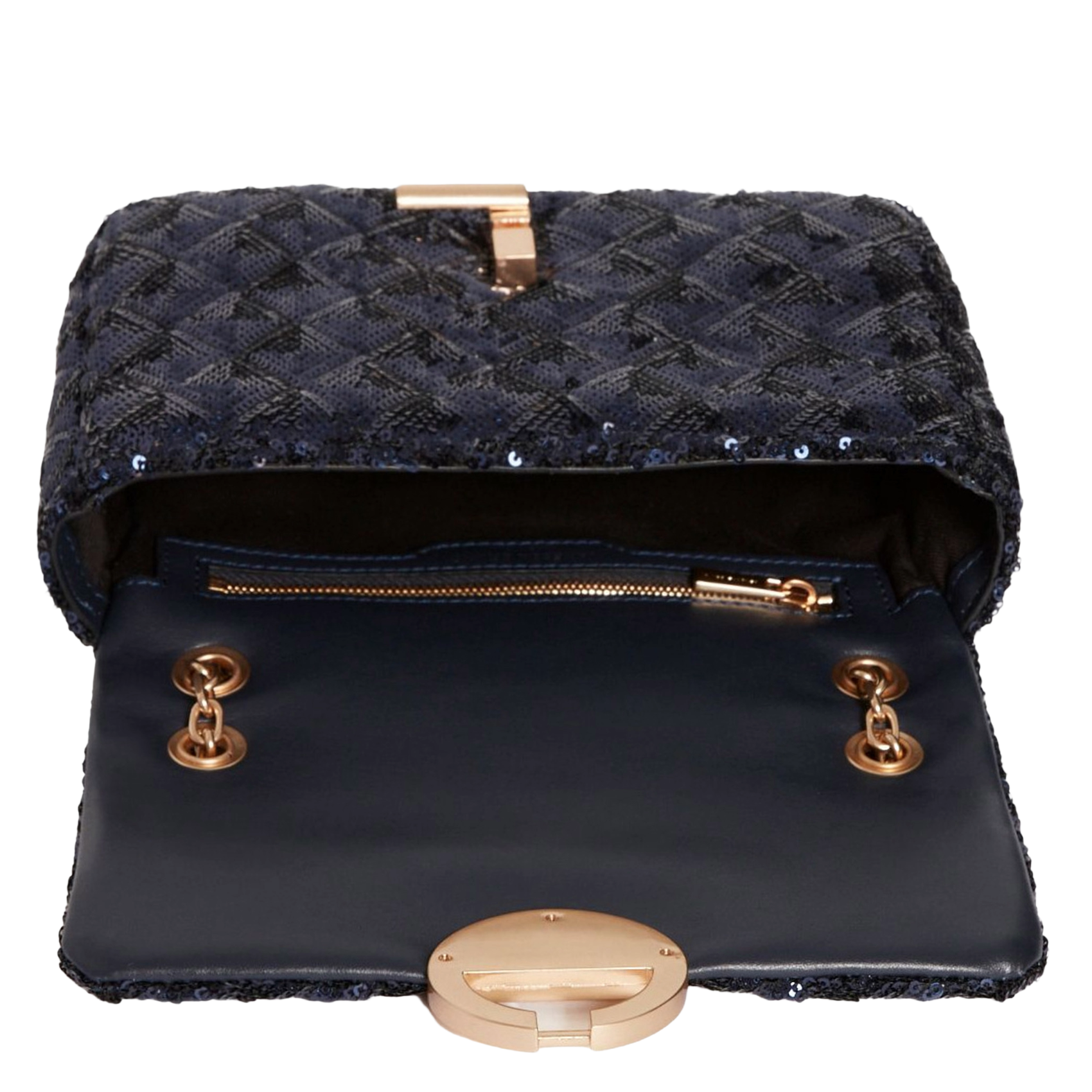 Dori leather shoulder bag VANESSA BRUNO Blue