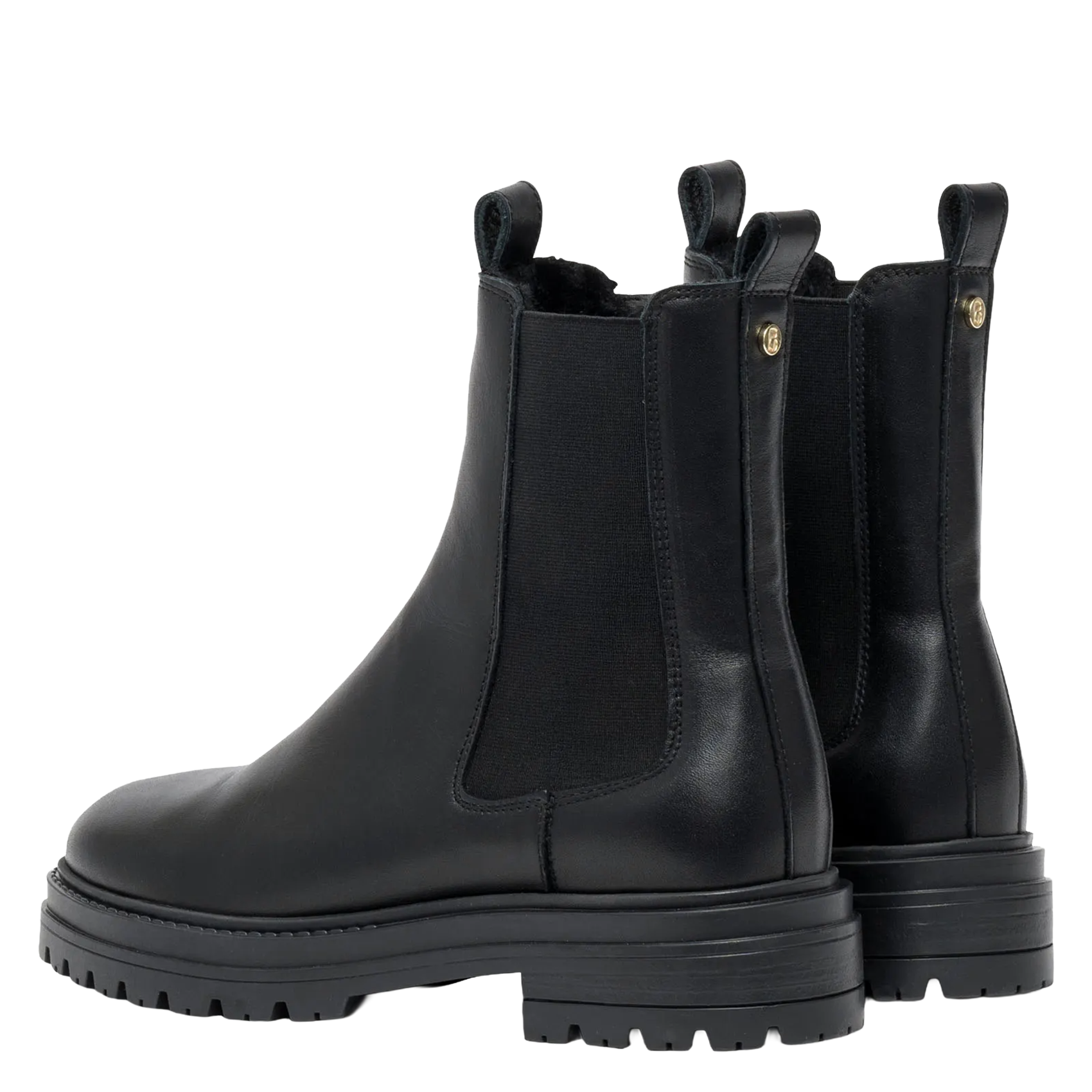 Bianca leather ankle boots BOCAGE Black