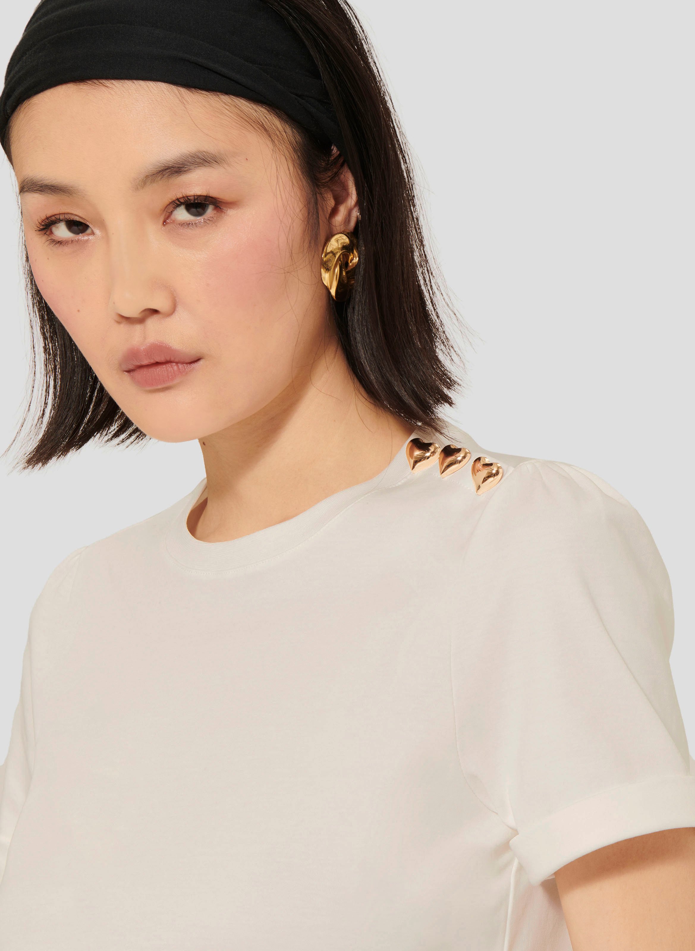 Camiliday round-neck sleeveless cotton top TARA JARMON White