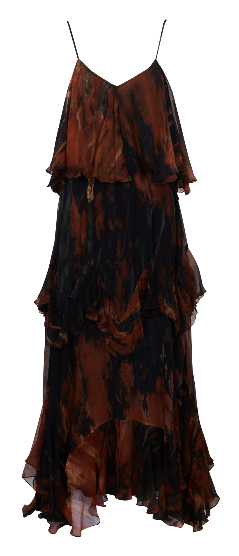 Robe longue col v MES DEMOISELLES Multicolore