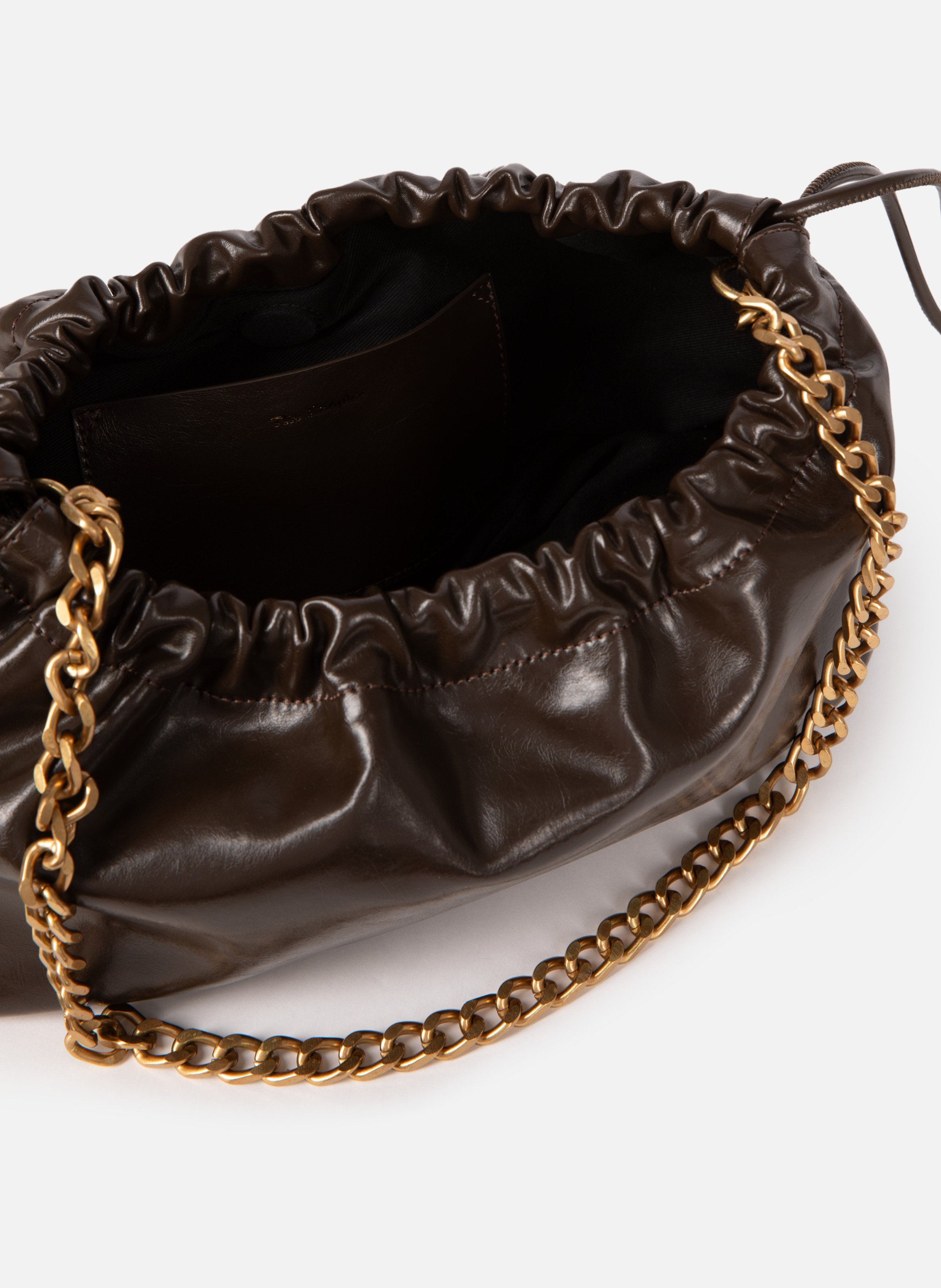 Taylor recycled leather bag THE KOOPLES Brown