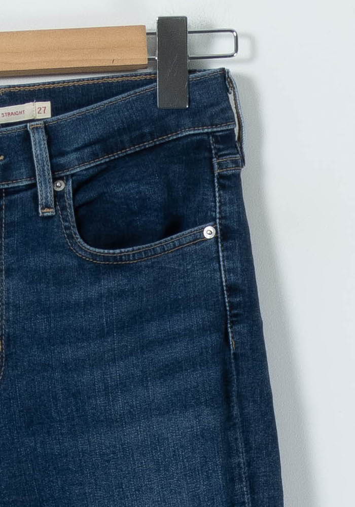 Cropped slim jeans with studs LEVI'S - Seconde main Blue