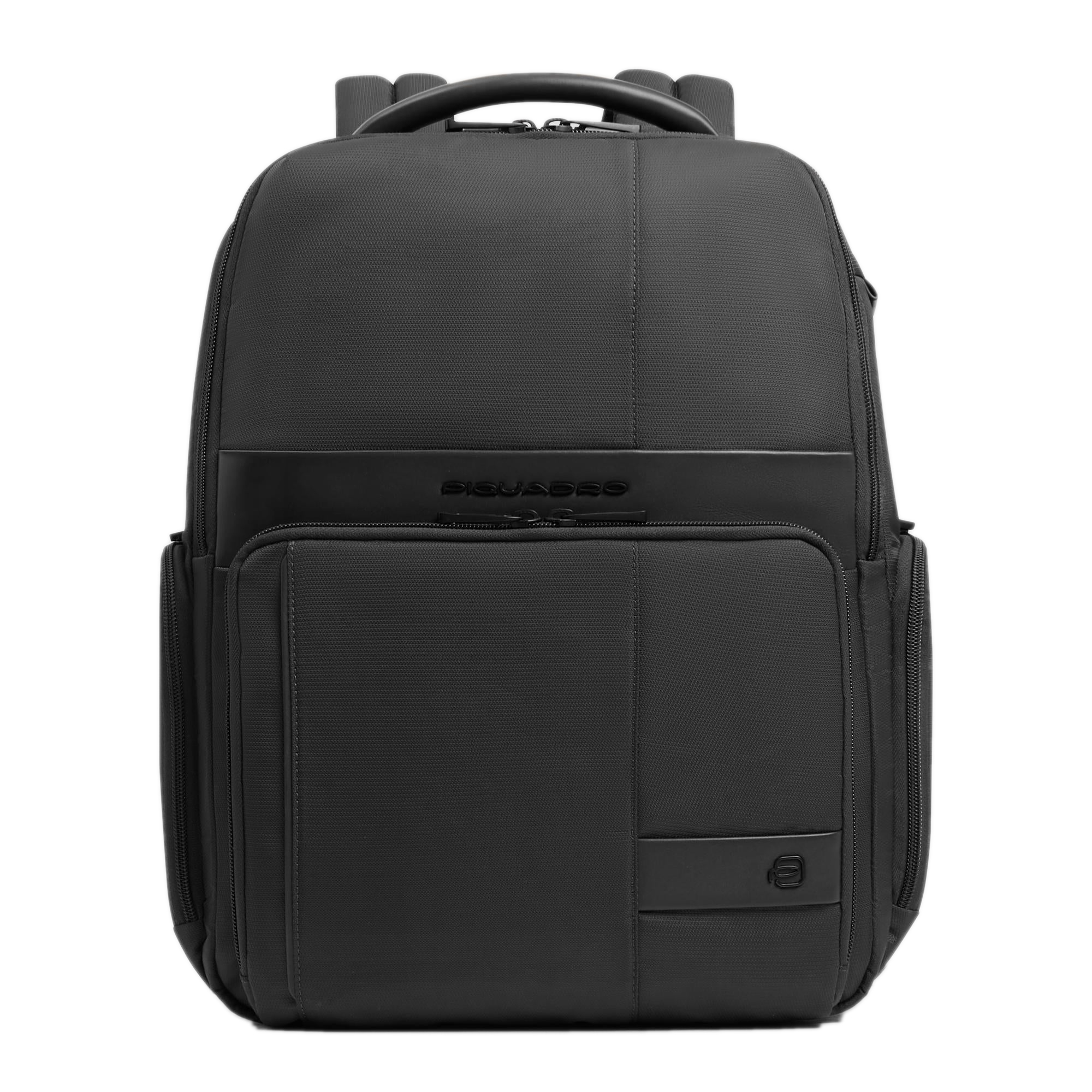 Expandable laptop backpack for 15.6" computer PIQUADRO Black