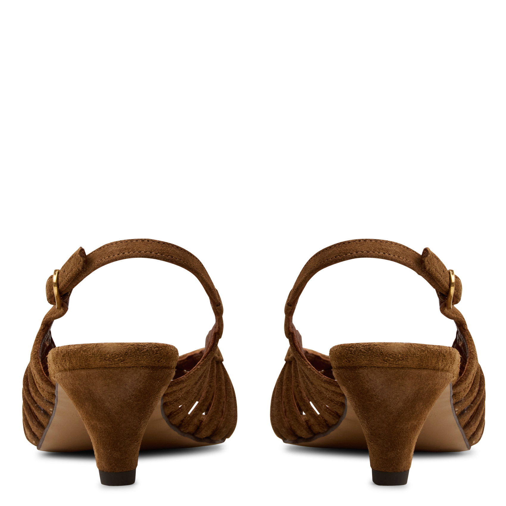Sandales à talons en cuir suédé ANONYMOUS COPENHAGEN Marron
