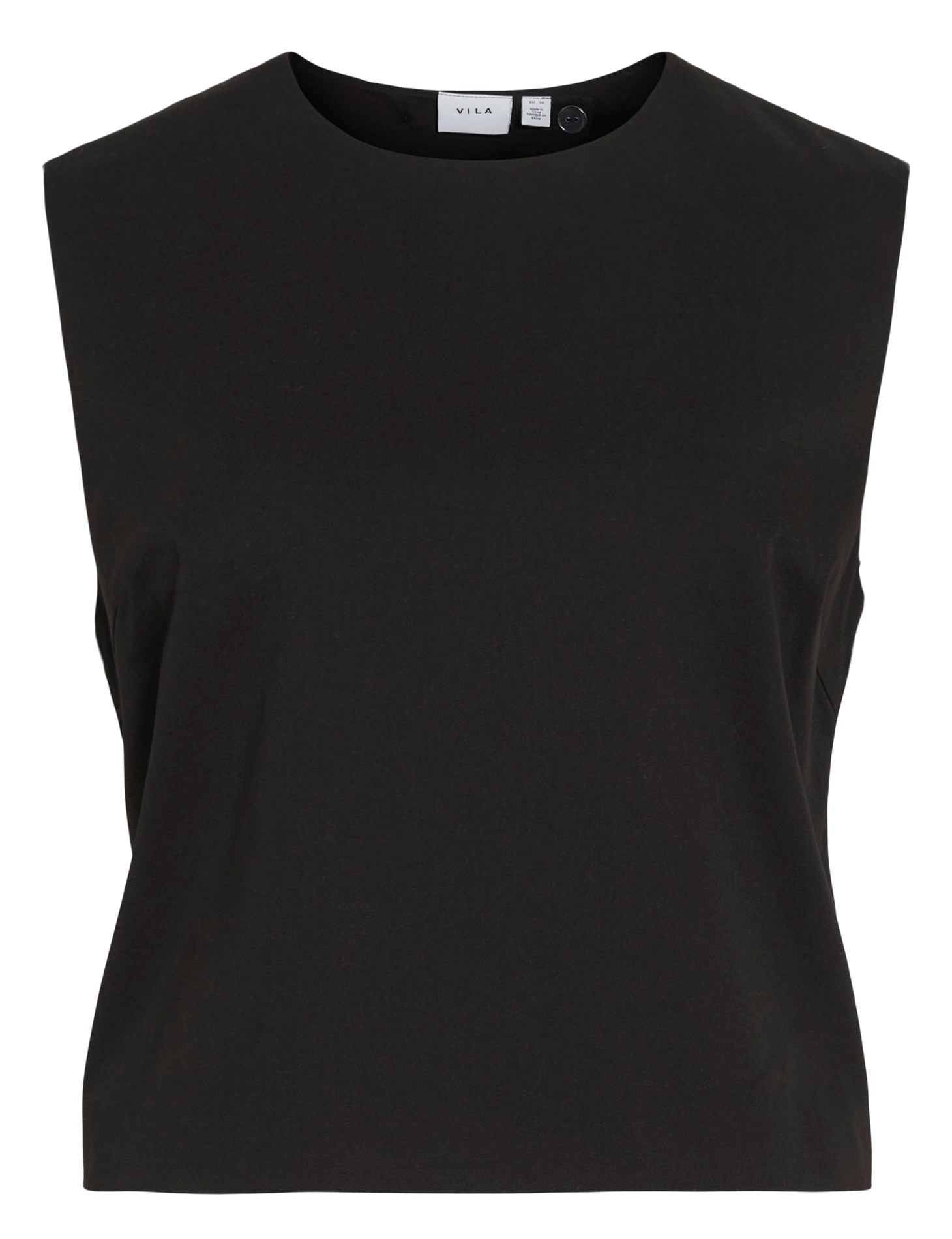 Round-neck top VILA Black