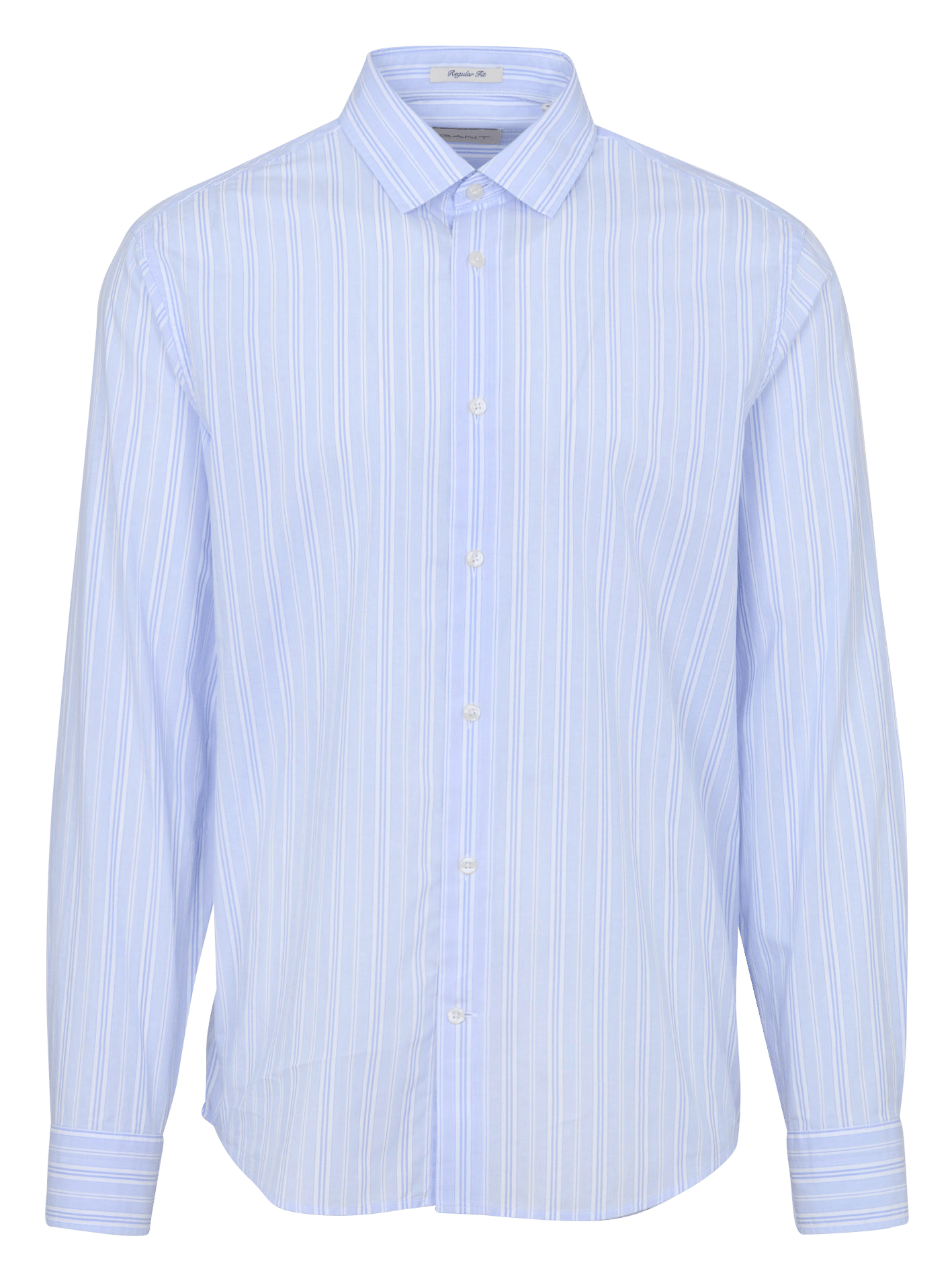 Overhemd met regular fit, klassieke kraag en strepen van katoen. GANT