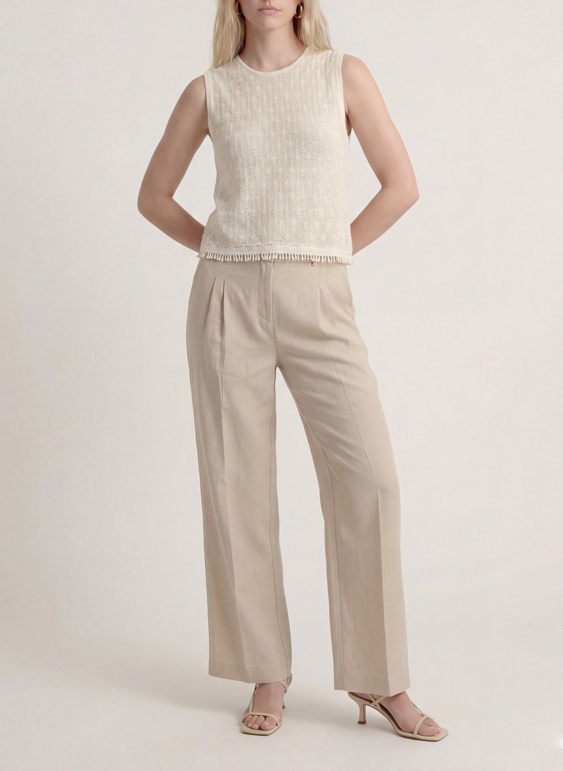 Ärmelloses Top mit offenem Rücken KOOKAI Weiss