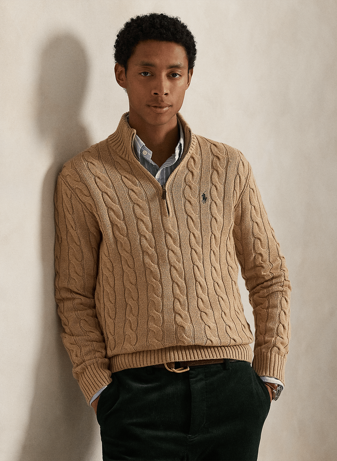 Zopfpullover aus Baumwolle POLO RALPH LAUREN