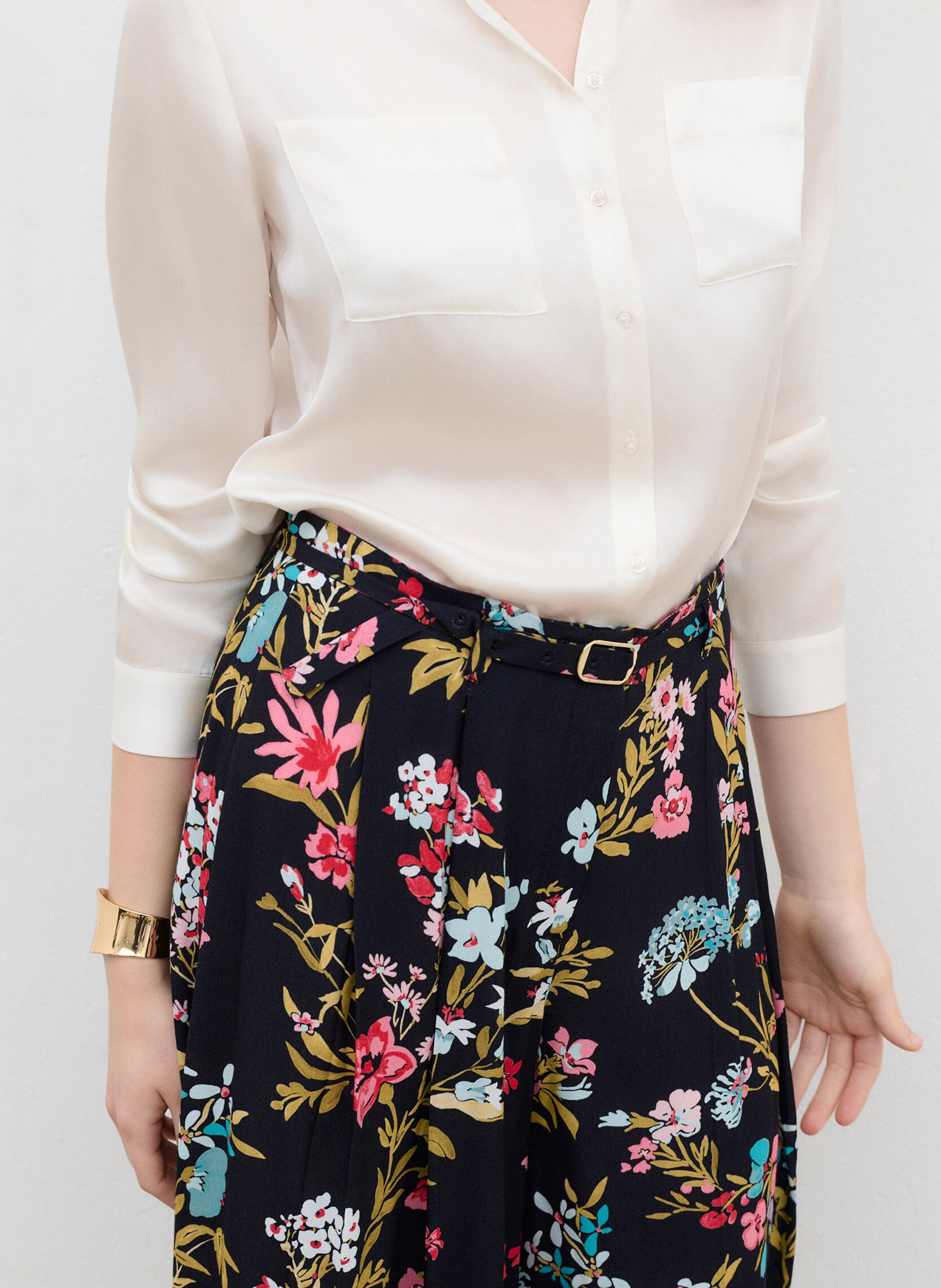 Printed wide-leg pants CAROLL Multicolored