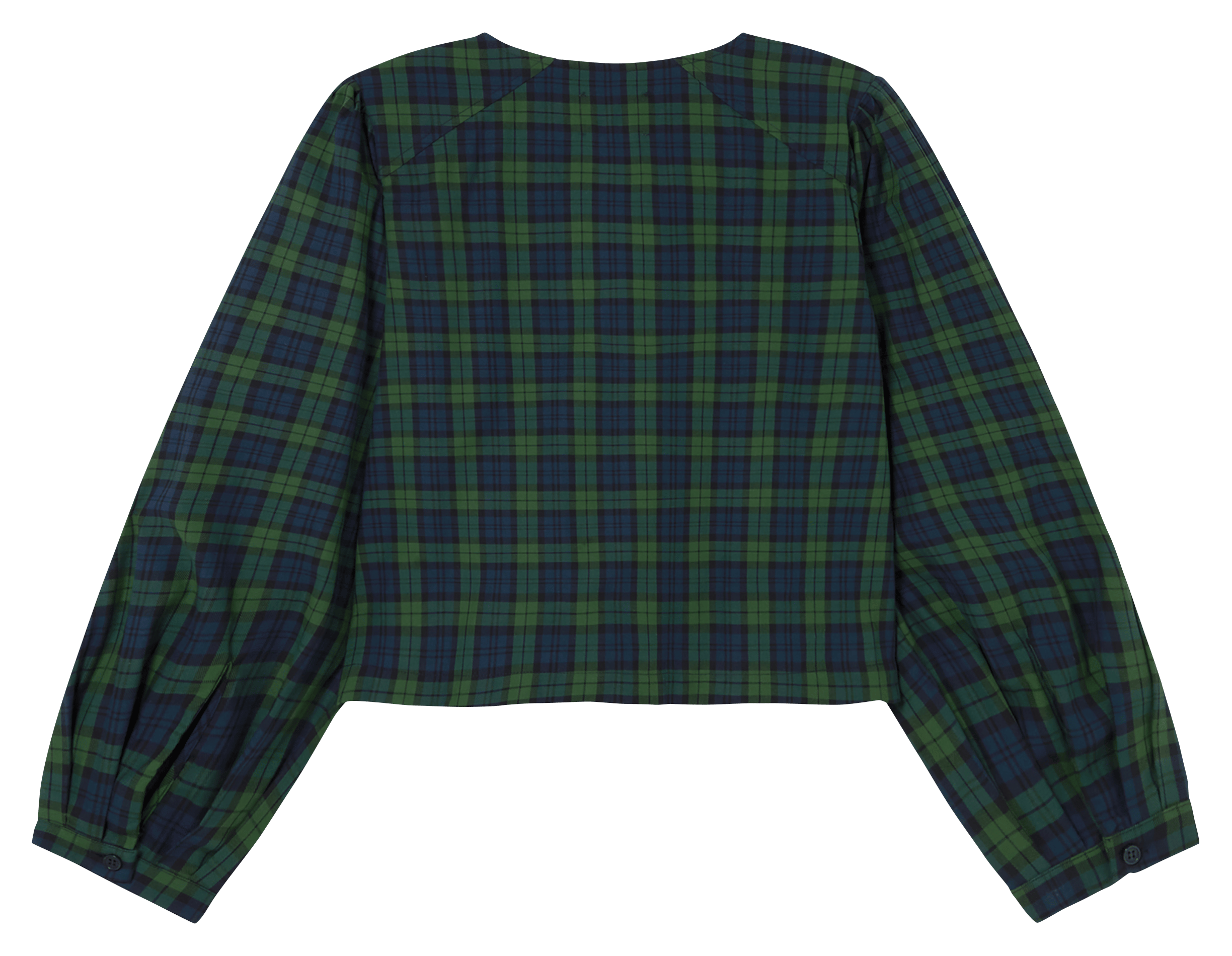 Blouse col lavallière en coton  THE TINY BIG SISTER Bleu