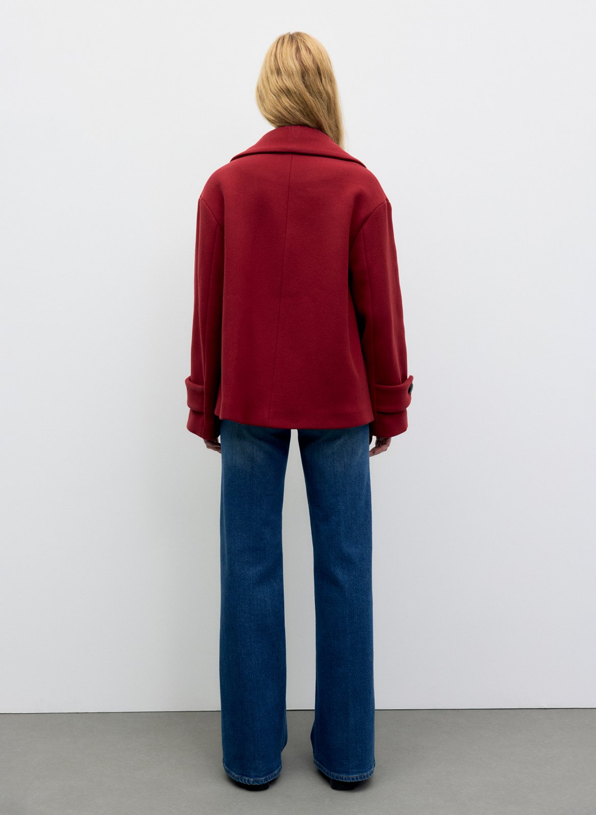 Fitted short dress with American neckline GERARD DAREL Red