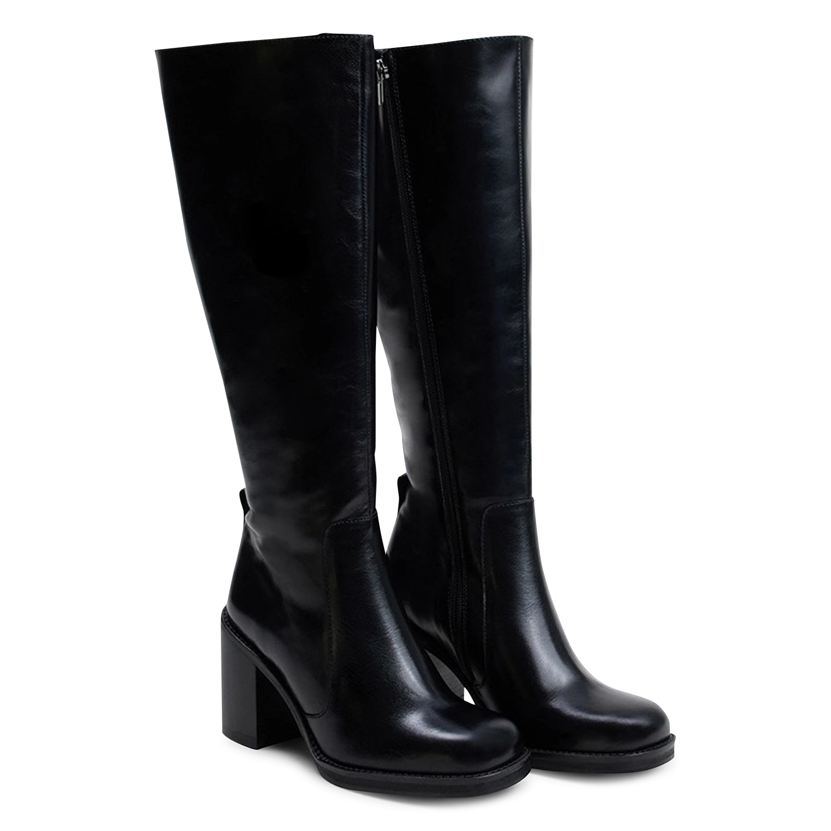 Leather boots JONAK Black