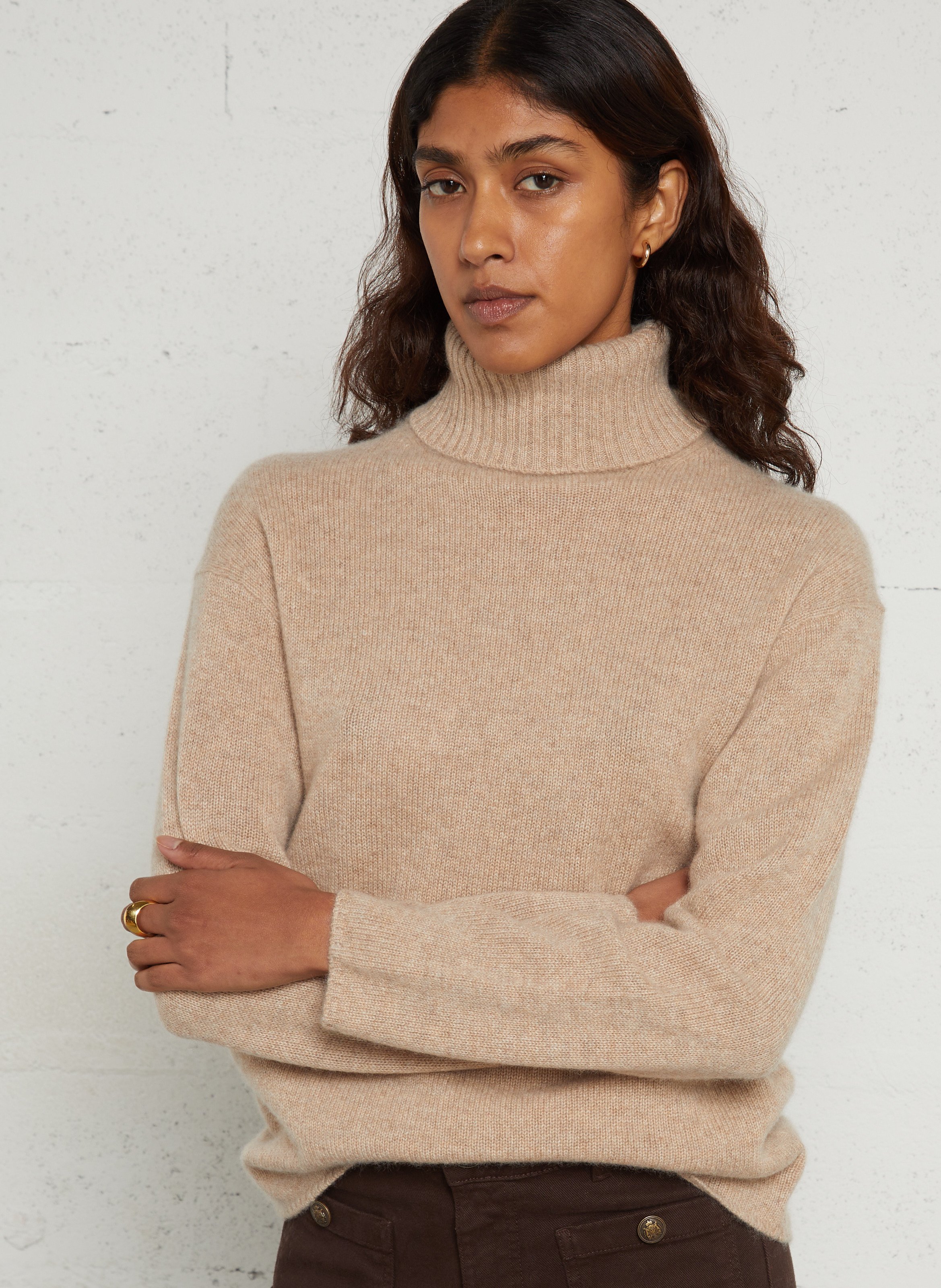 Straight cashmere sweater MAISON 123 Grey