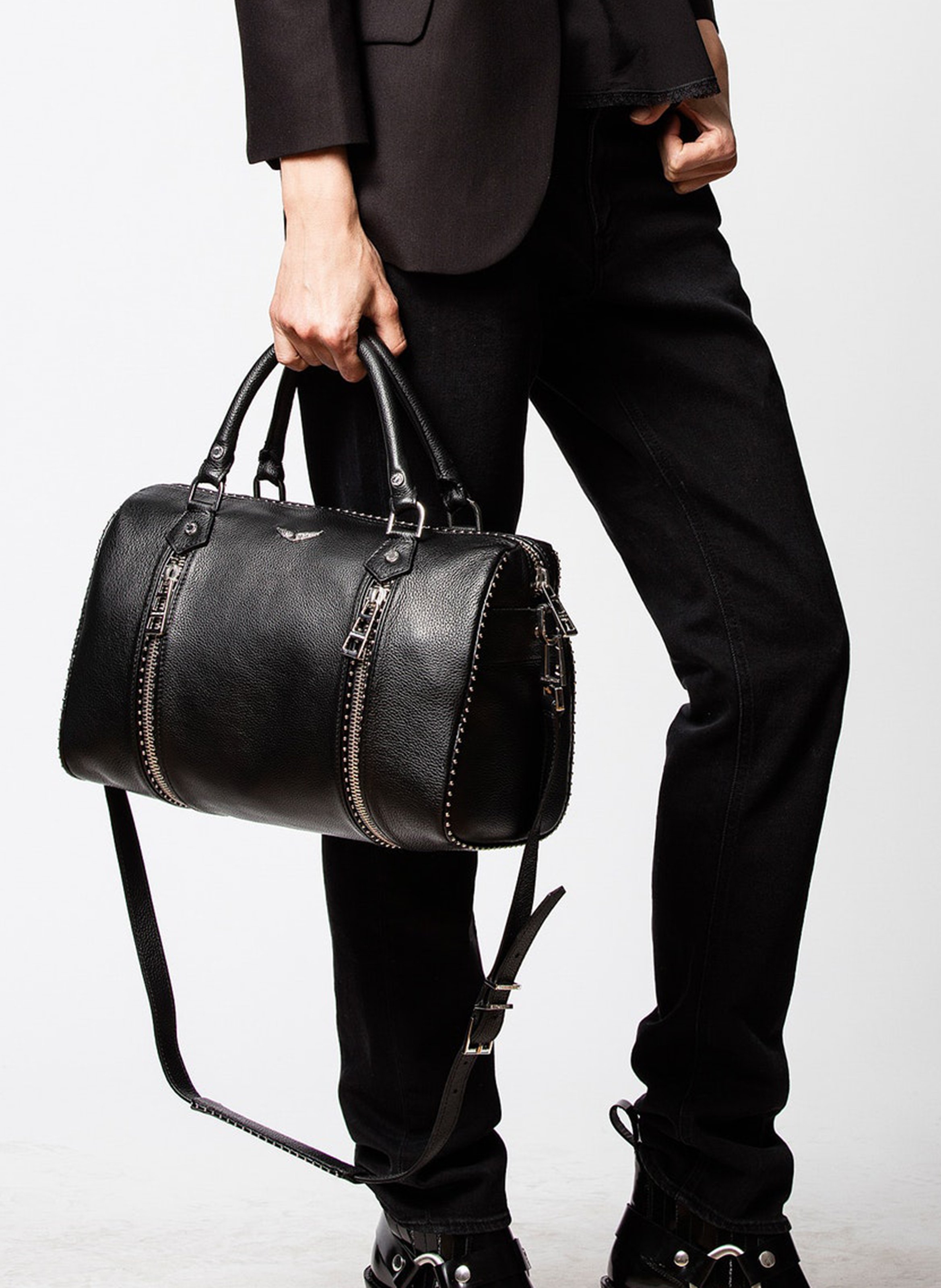 Studded leather bag Noir Zadig&Voltaire - Women LWBA00013