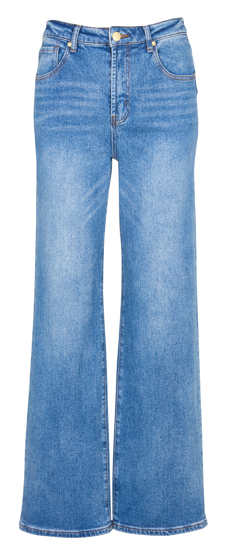 Jean large taille haute en coton mélangé LA PETITE ETOILE Jean Stone