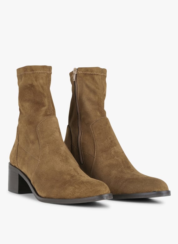Bottines Effet Cuir Velours Lou Toile Suede St Tabac Jb Martin Femme 8961 59 TOILE SUEDE ST TABAC Place des Tendances