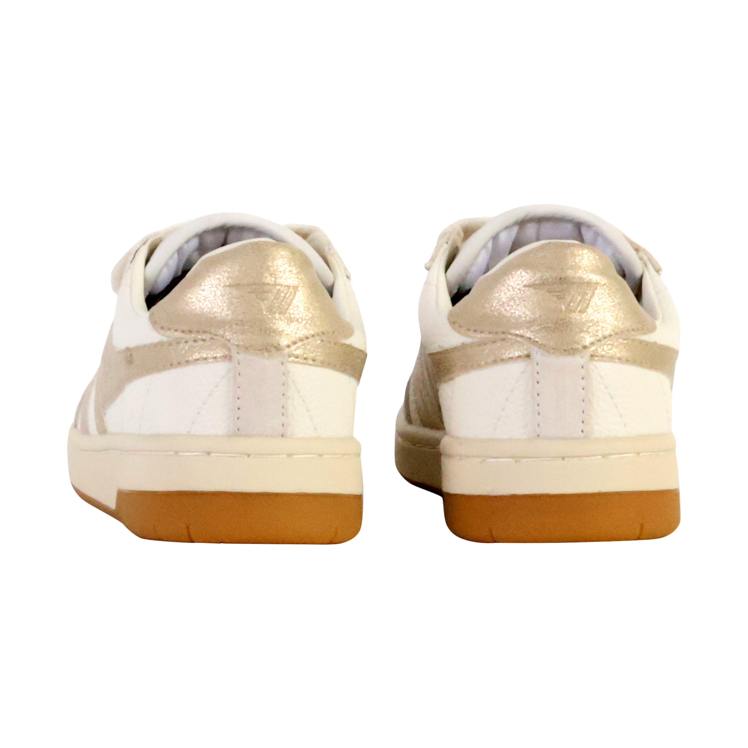 Kids leather sneakers falcon mirror GOLA White