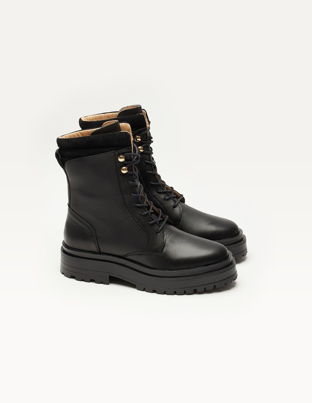 Lace-up ankle boots ODAJE EX. M.MOUSTACHE Black