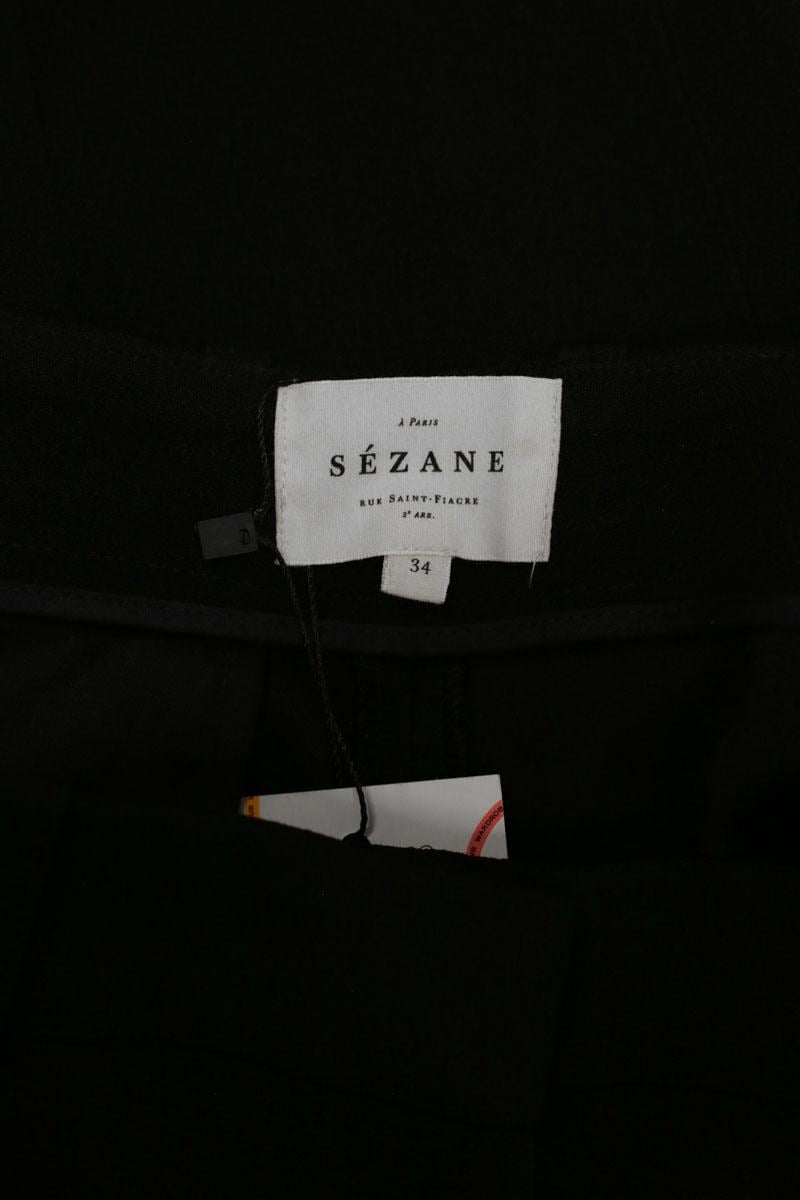 Black straight-leg  pants SEZANE - Seconde main Black