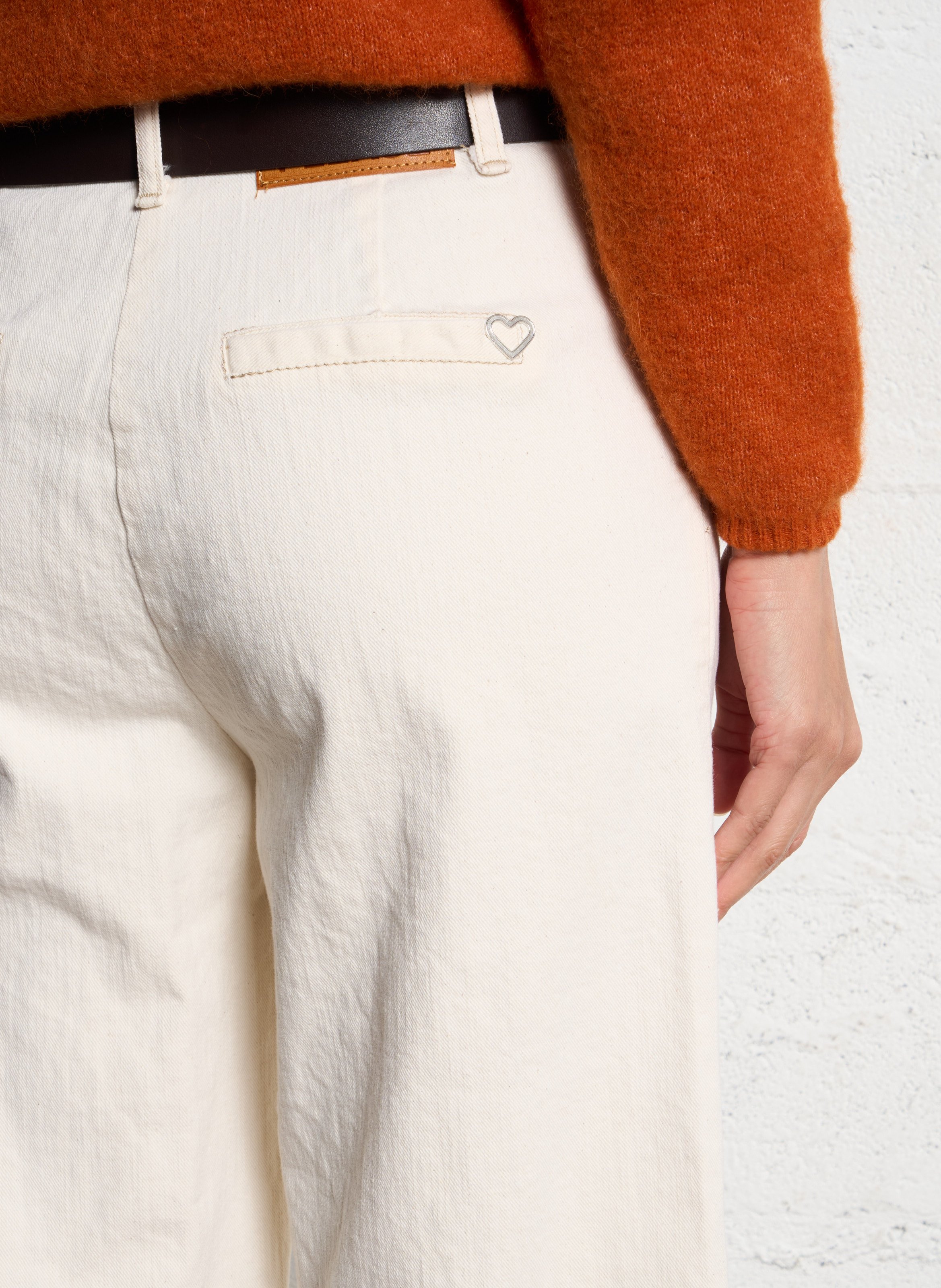 Cropped jeans PLEASE Beige