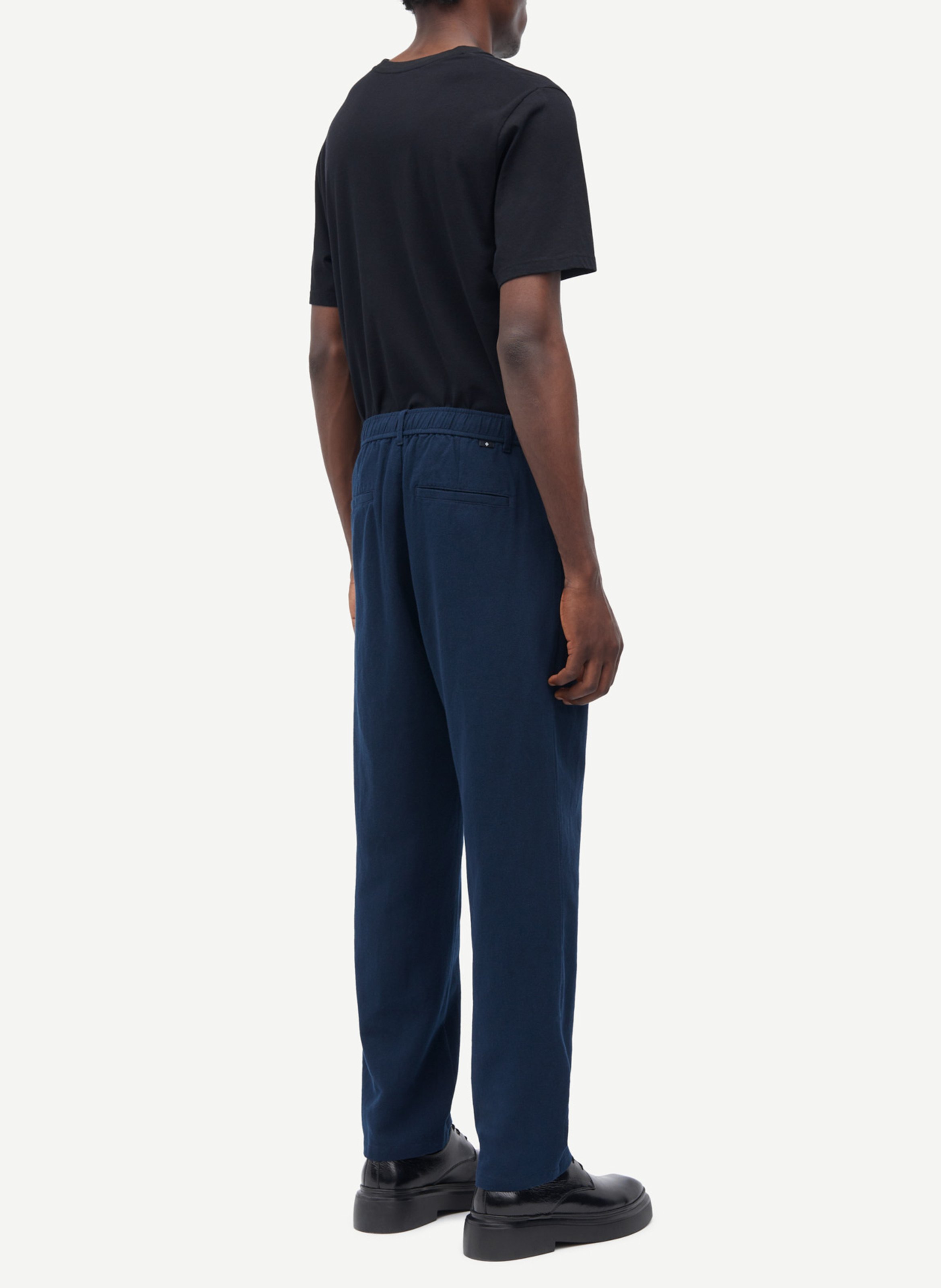 Rechte broek | biokatoenblend SAMSOE SAMSOE Blauw