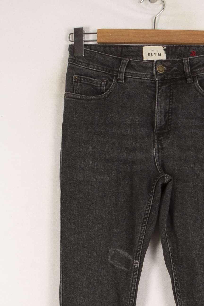 Cropped slim jeans with studs SEZANE - Seconde main Grey