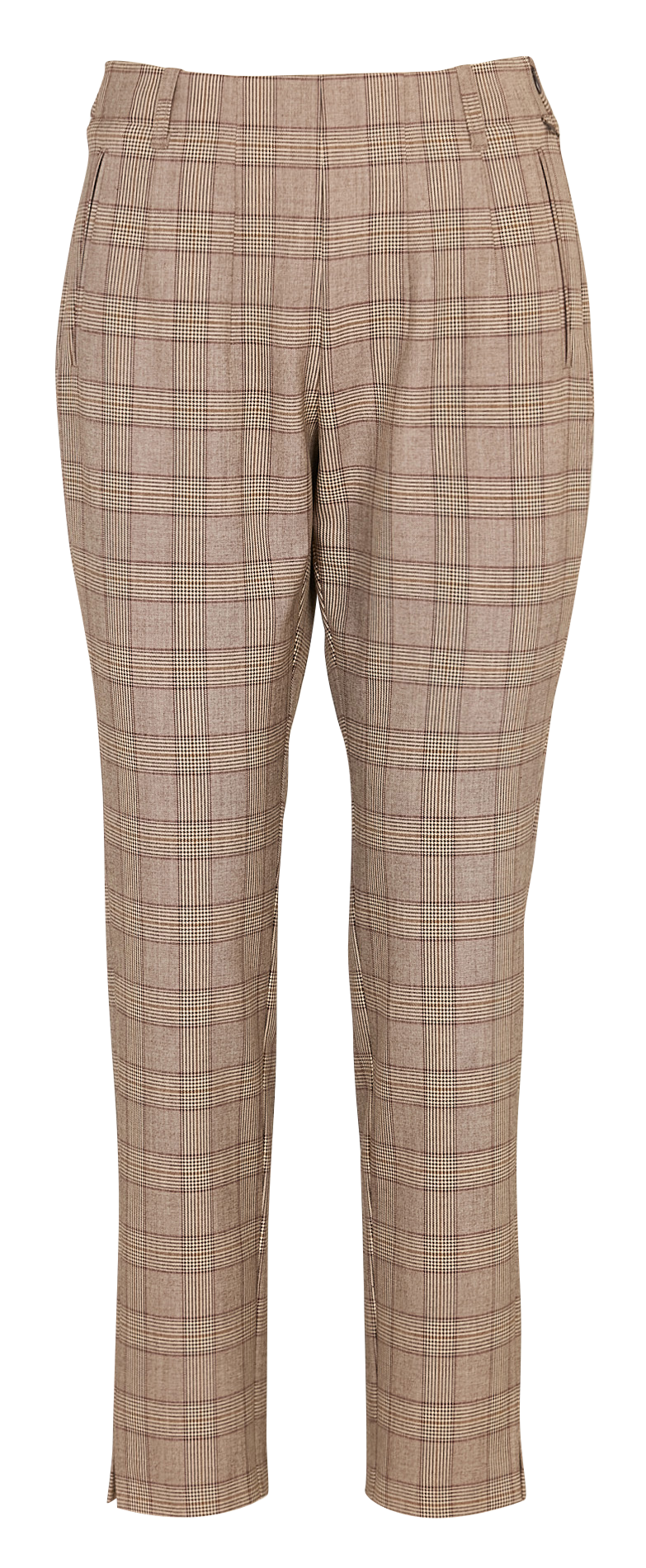 Carrotbroek met ruitjes ONE STEP Bruin
