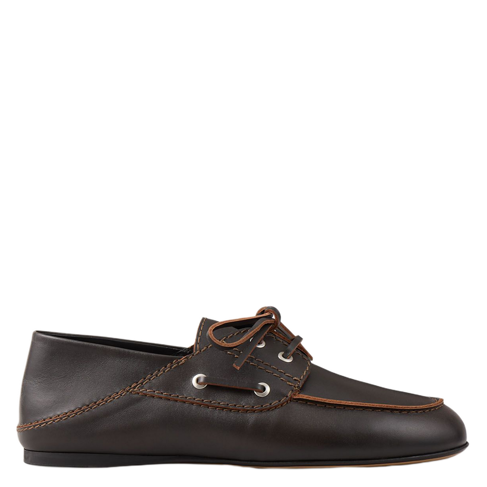 Derbies en cuir SANDRO Marron