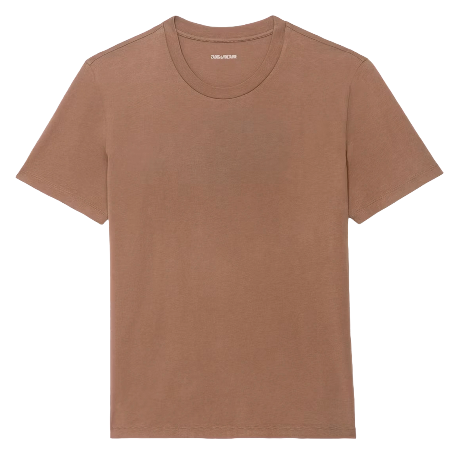 Tee-shirt droit en coton ZADIG&amp;VOLTAIRE Marron