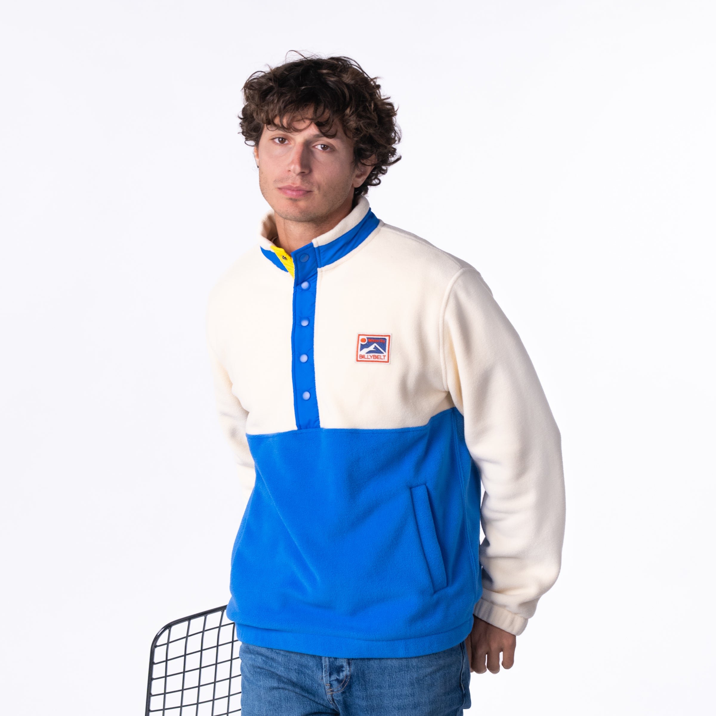 Fleece sweatshirt BILLYBELT White