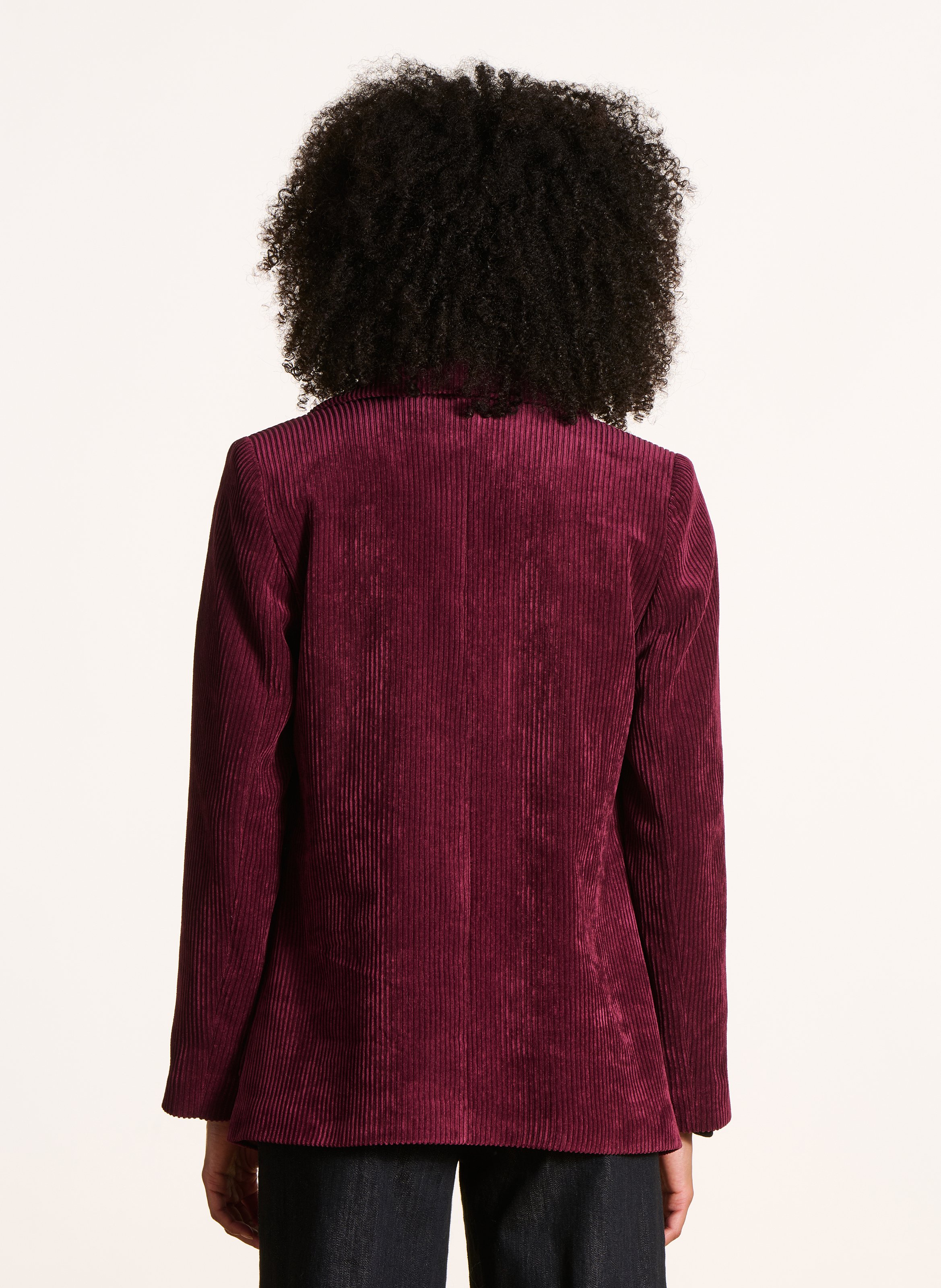 Corduroy suit jacket LA FEE MARABOUTEE Brown