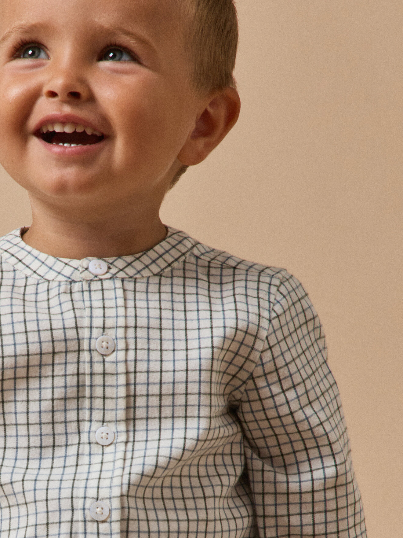 Checked chemisette CYRILLUS Blue
