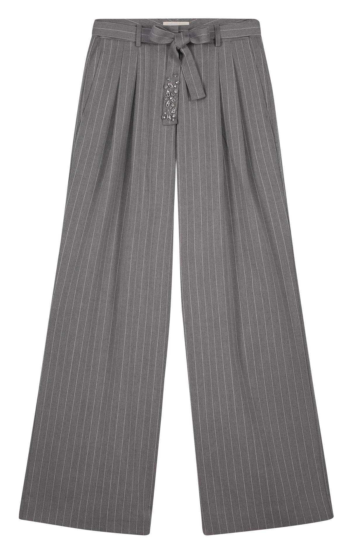 Wijde, gestreepte broek FABIENNE CHAPOT Wit