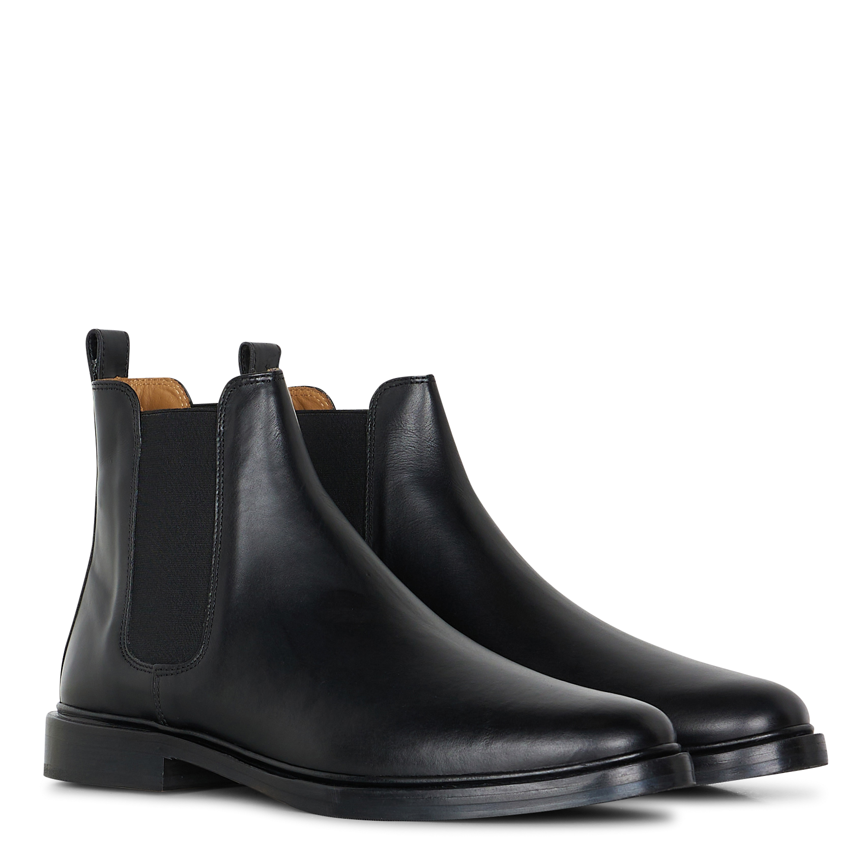 Boots en cuir lisse  BOBBIES Noir