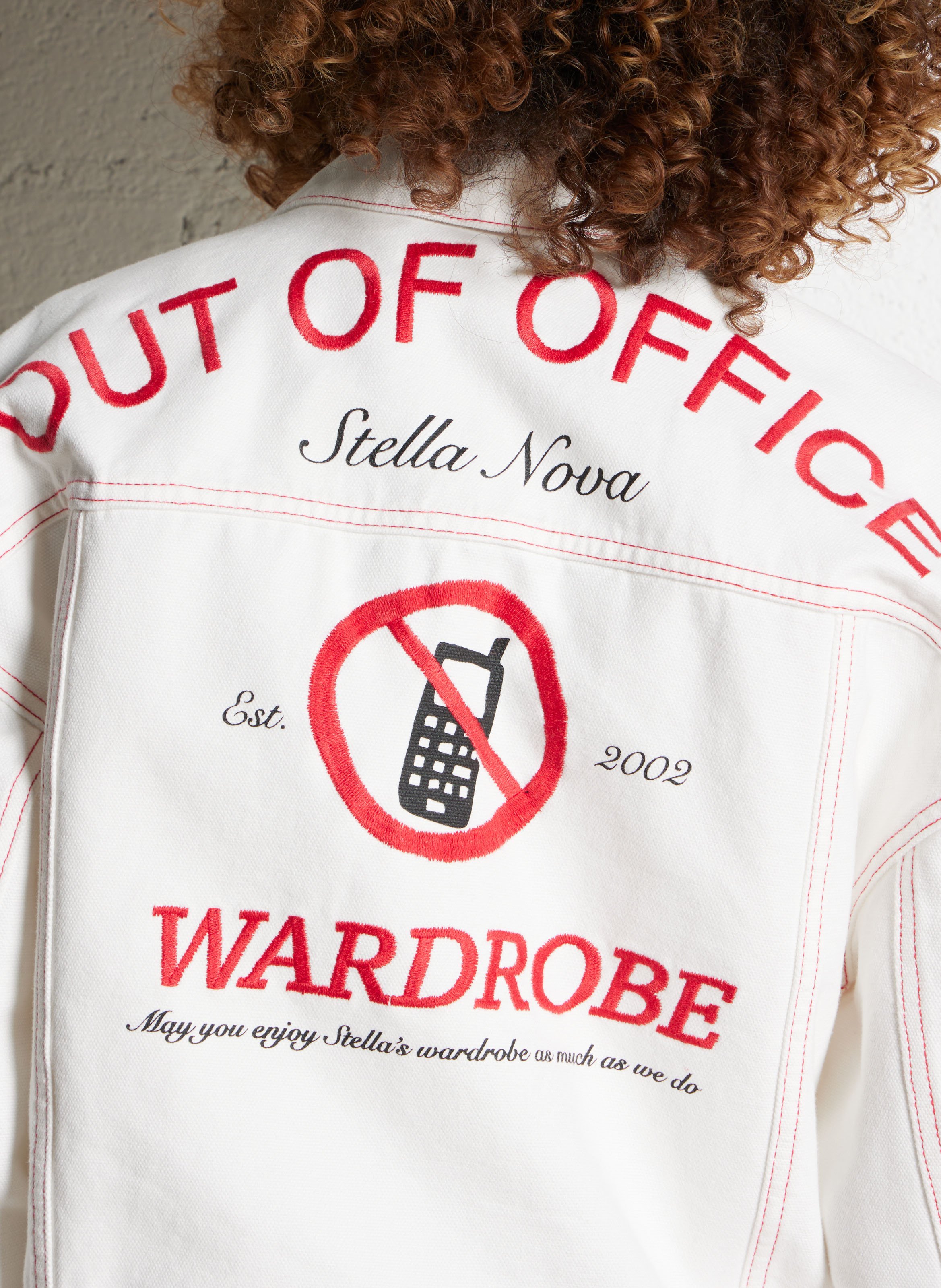 Veste en jean en coton STELLA NOVA Blanc