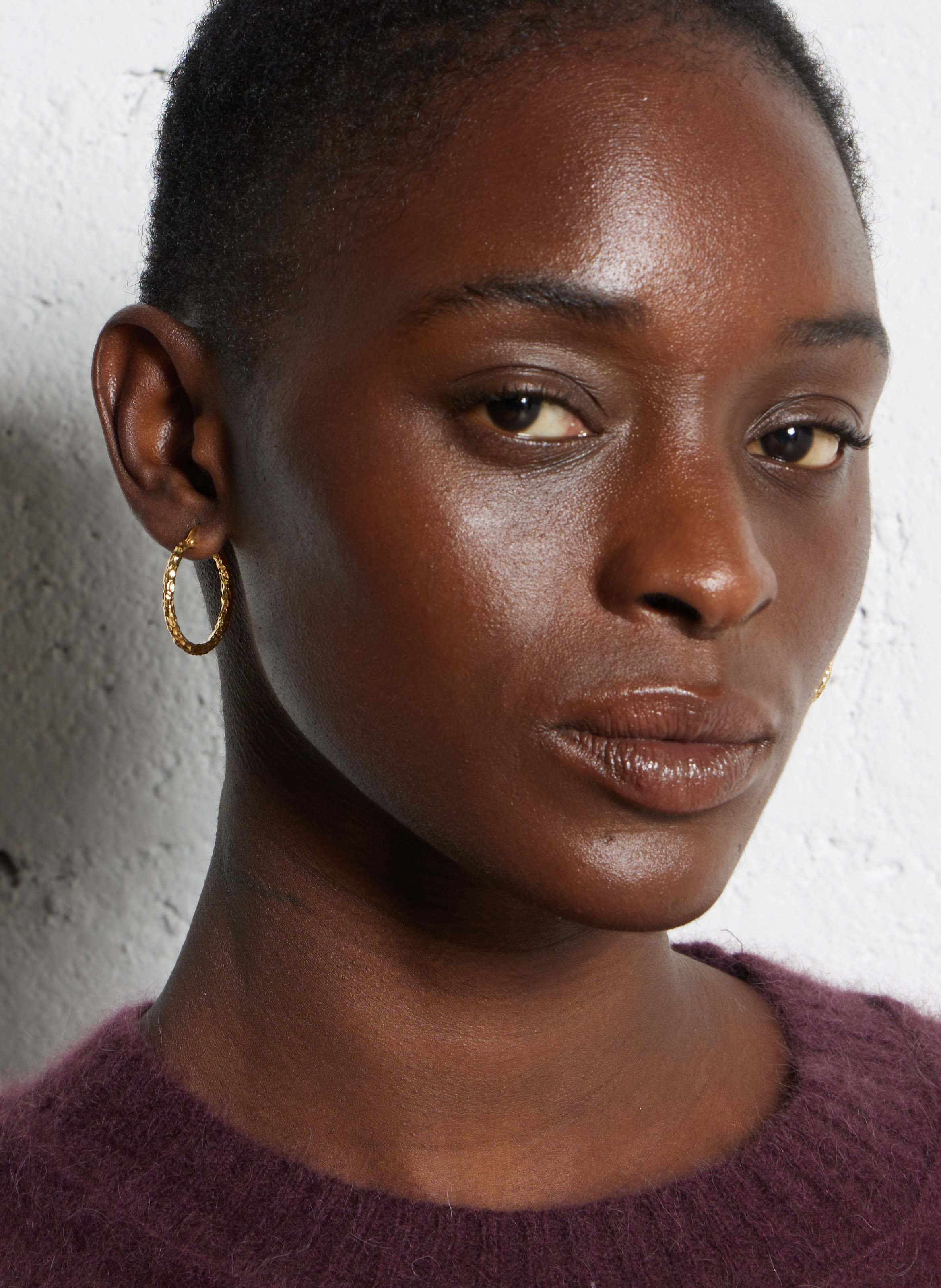 Aros texturizados FEEKA Dorado